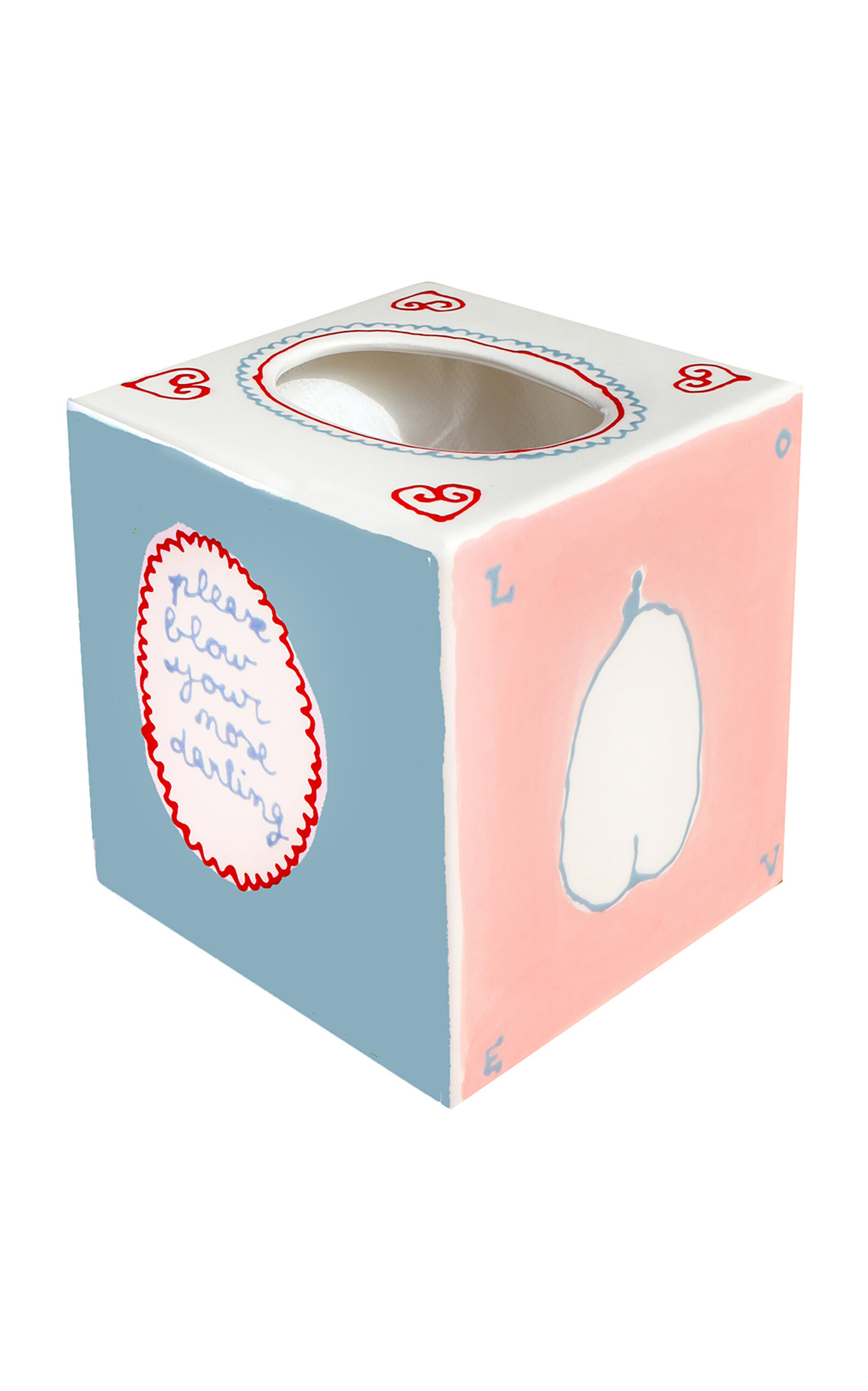 Laetitia Rouget Blow Your Nose Tissue Box In Multi