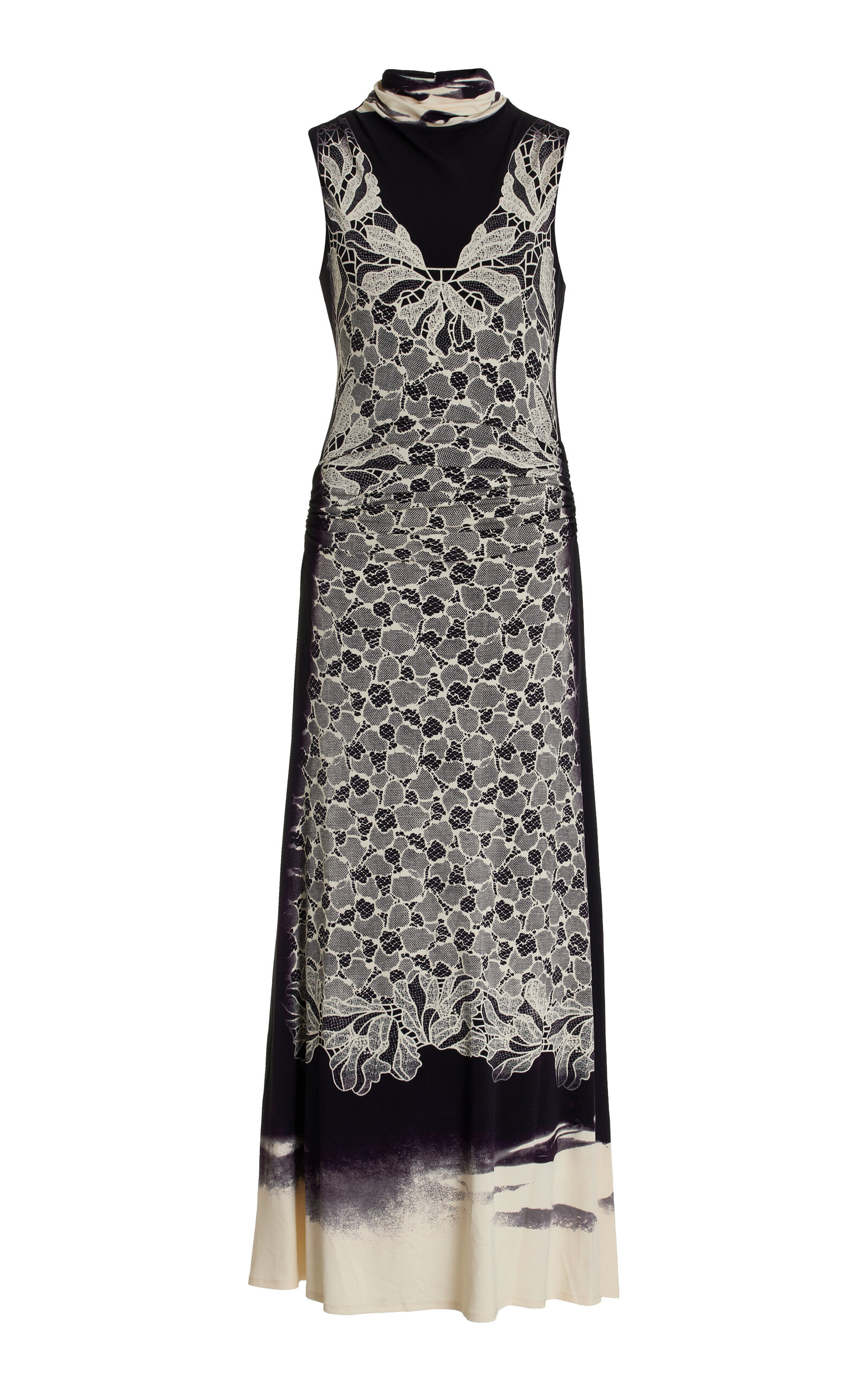 knee length dresses for ladies Jonathan Simkhai Blue and White Striped Maxi Dress, S – Second Serve Resale main image 1