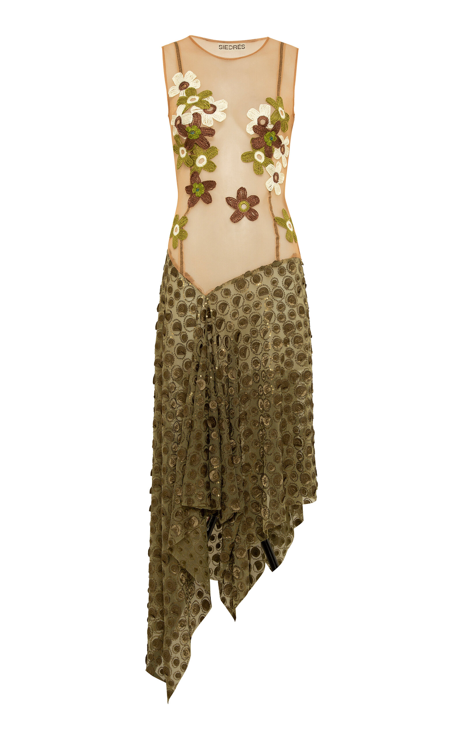 SIEDRES OVI CROCHETED MIDI DRESS