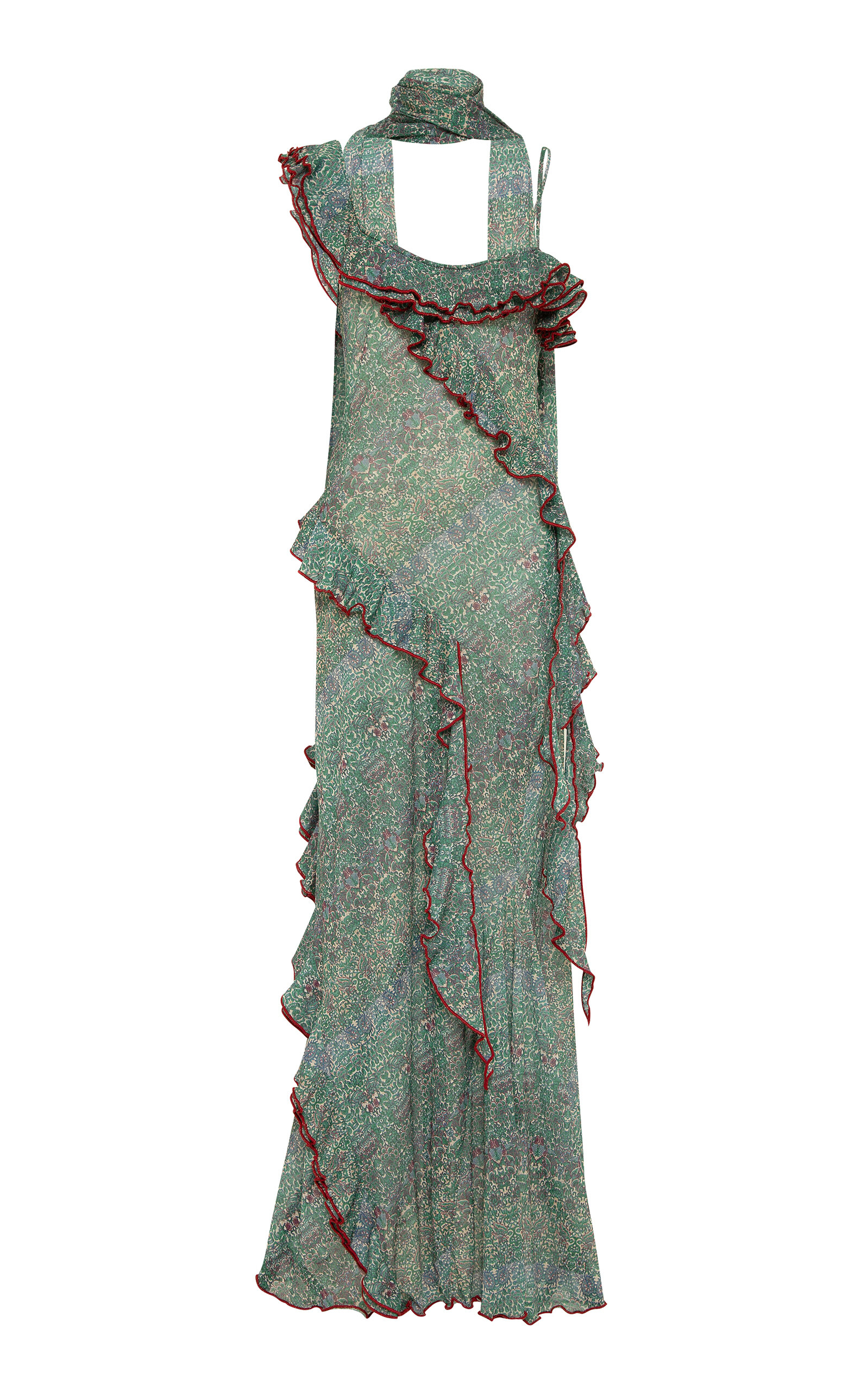 Siedres Monica Ruffled Maxi Dress In Blue | ModeSens Siedres Monica Ruffled Maxi Dress In Blue | ModeSens
