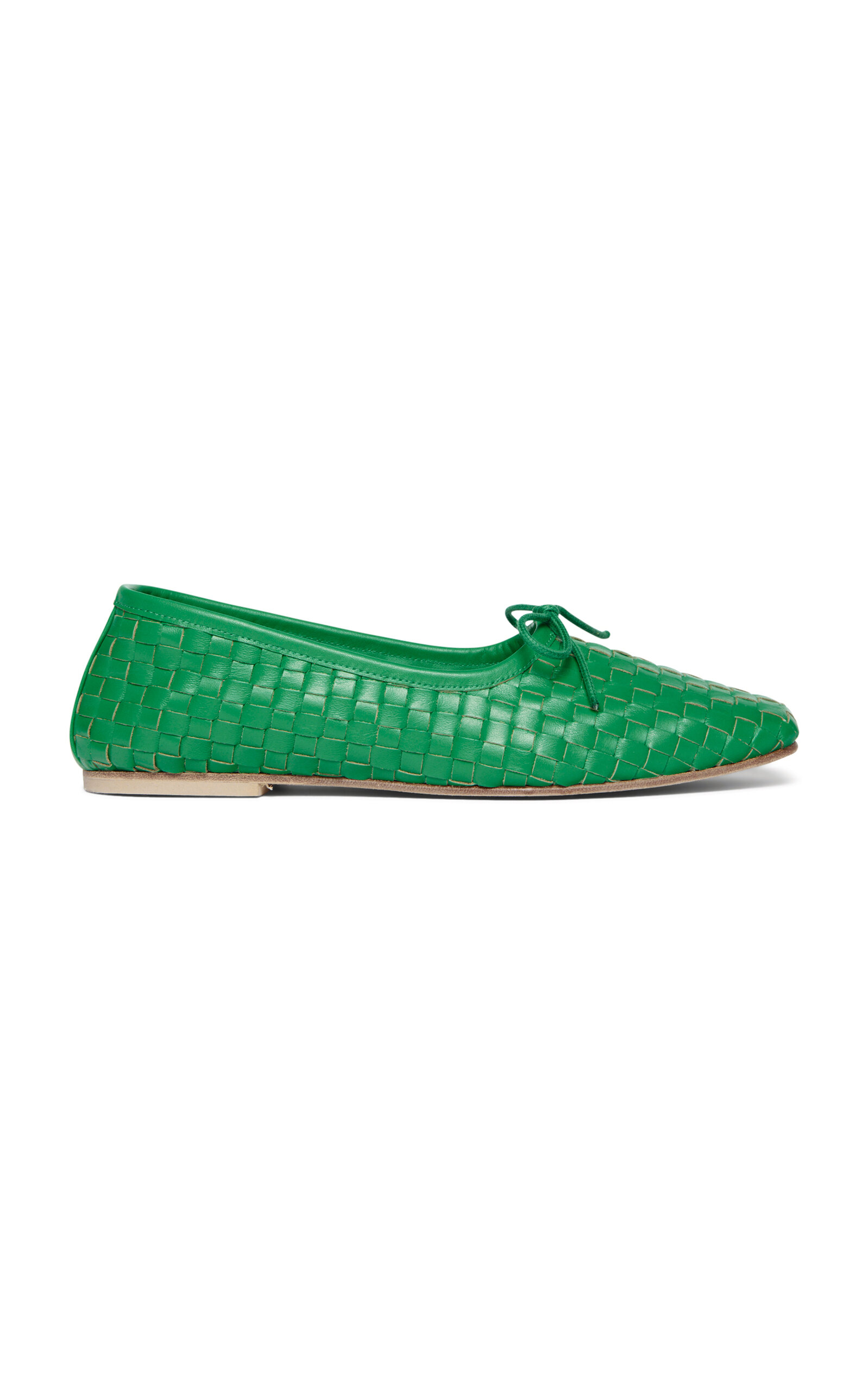 Freda Salvador Jada Leather Flats In Green