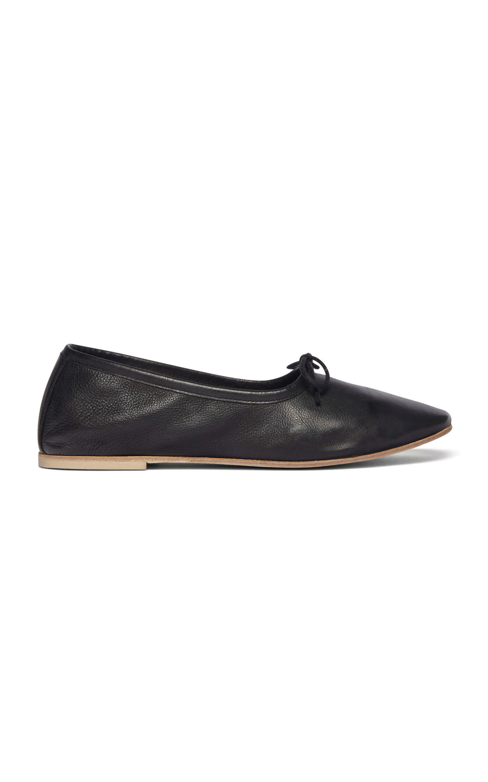 Freda Salvador Roma Leather Flats In Black