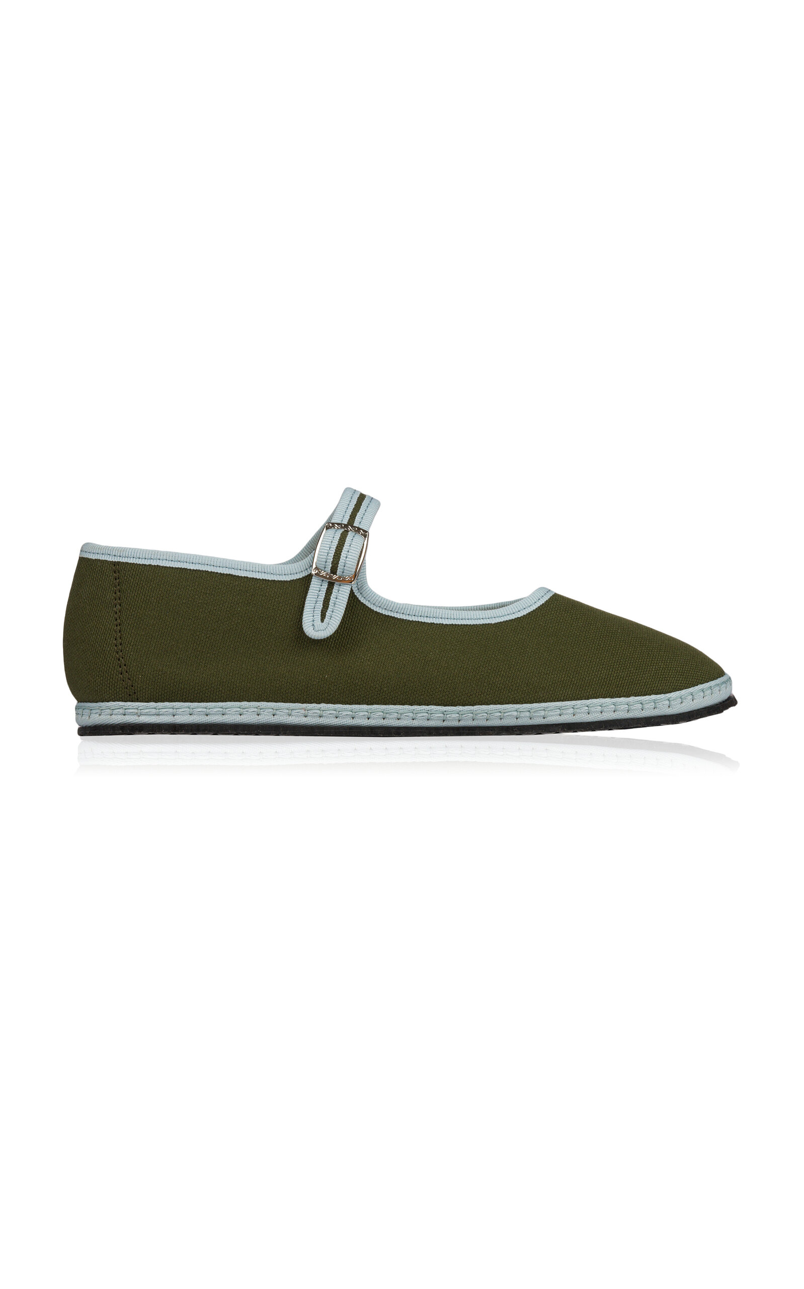 Vibi Venezia Mj Canvas Flats In Green