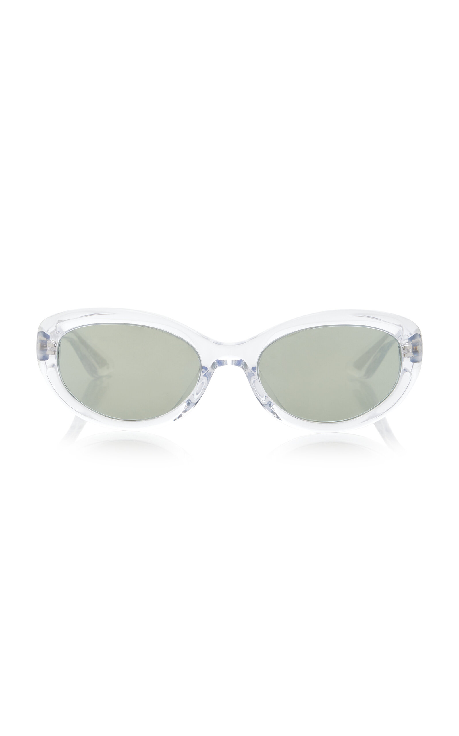 Khaite X Oliver Peoples 1969c Round-frame Acetate Sunglasses In Clear