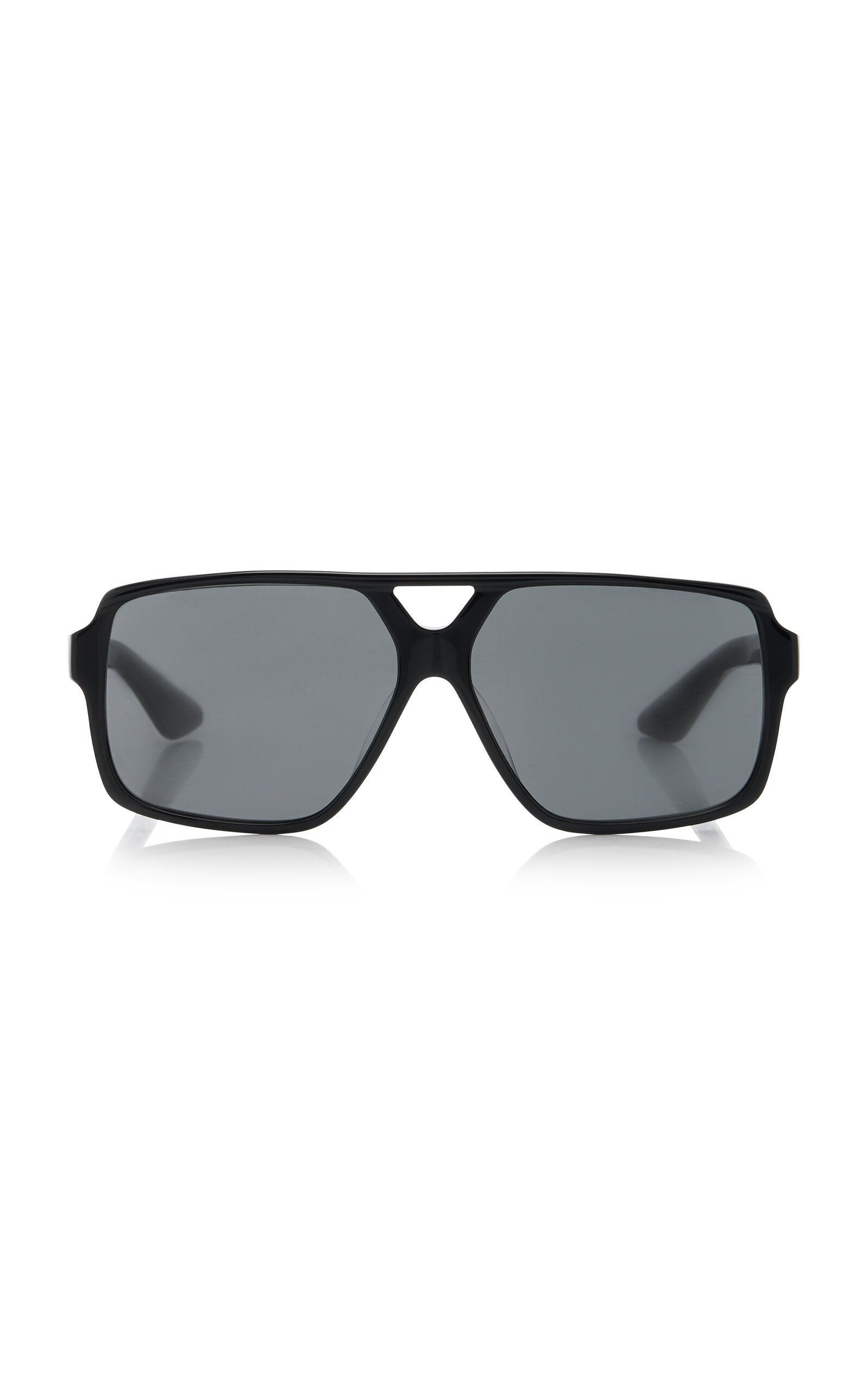 Khaite X Oliver Peoples 1977c Oversized Aviator-frame Acetate Sunglasses In Black