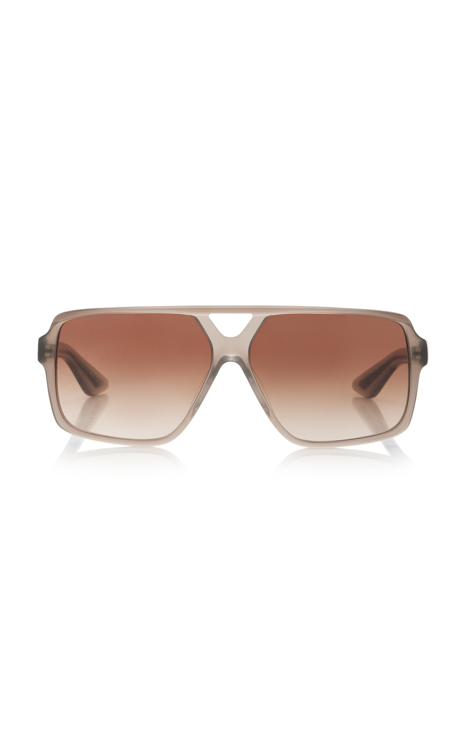 Khaite X Oliver Peoples 1977c Oversized Aviator-frame Acetate Sunglasses In Neutral