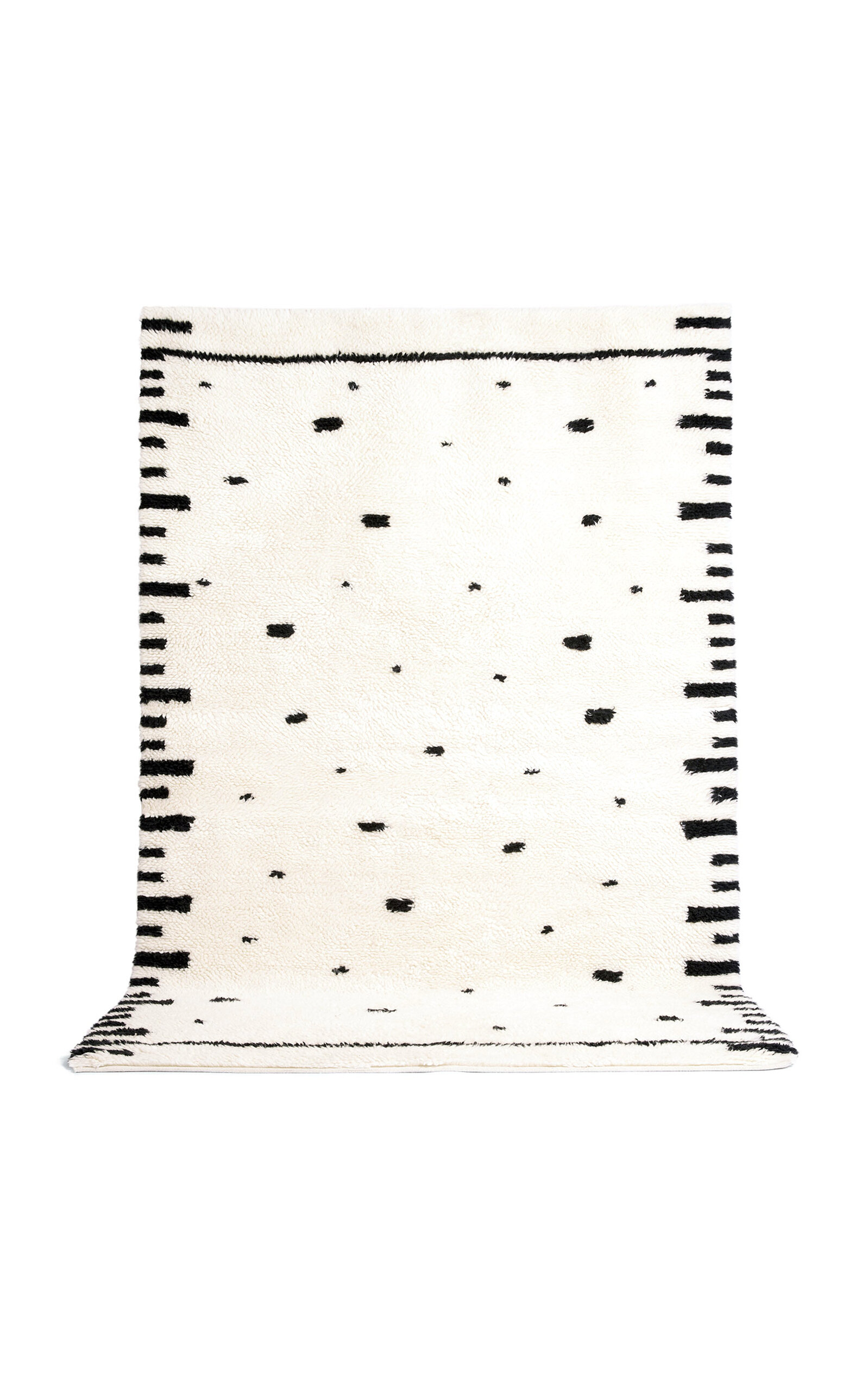 Morrow Soft Goods Miro Wool Rug; 6' X 9' In Black,white