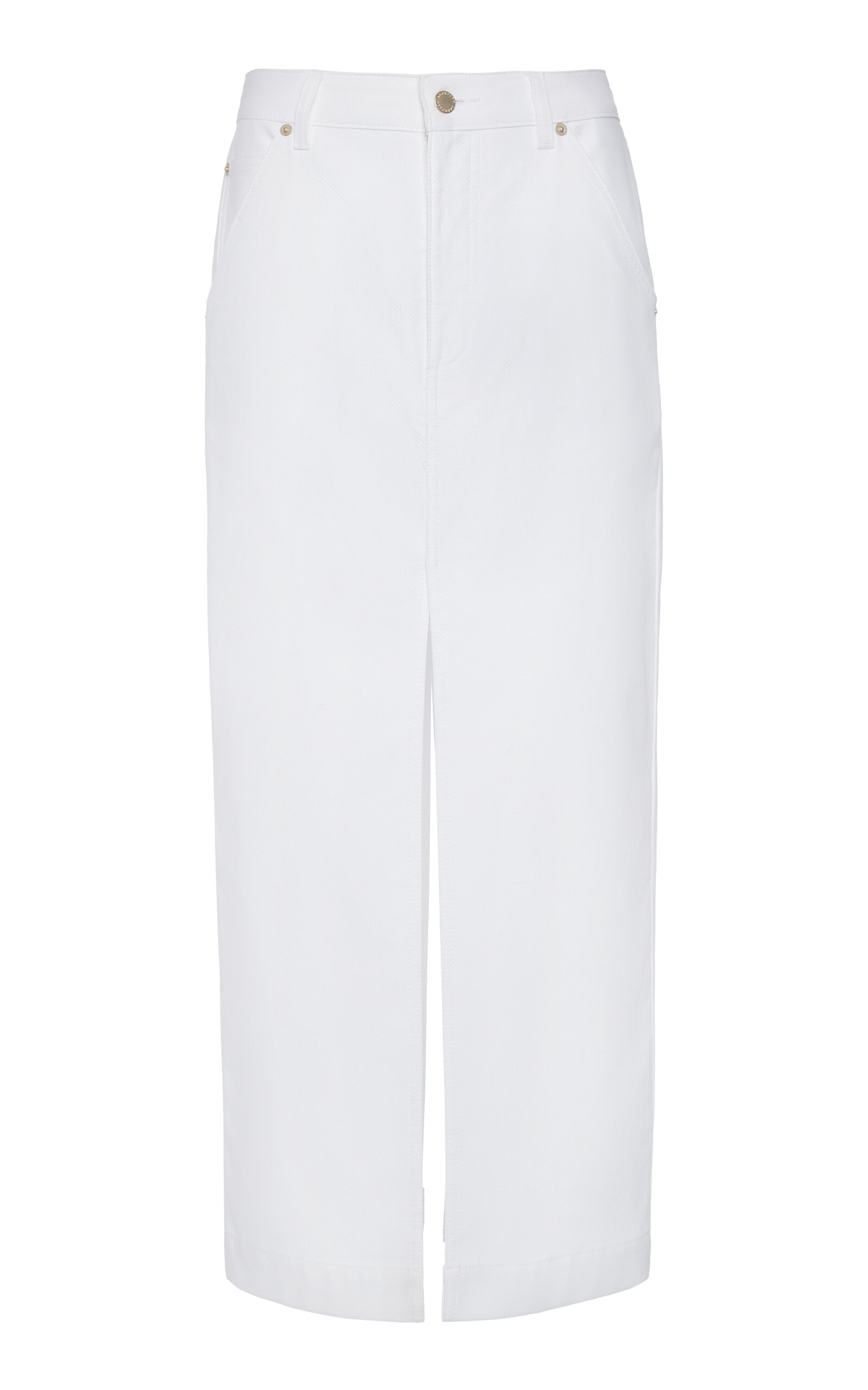 Shop Darkpark Erika Cotton Skirt In White