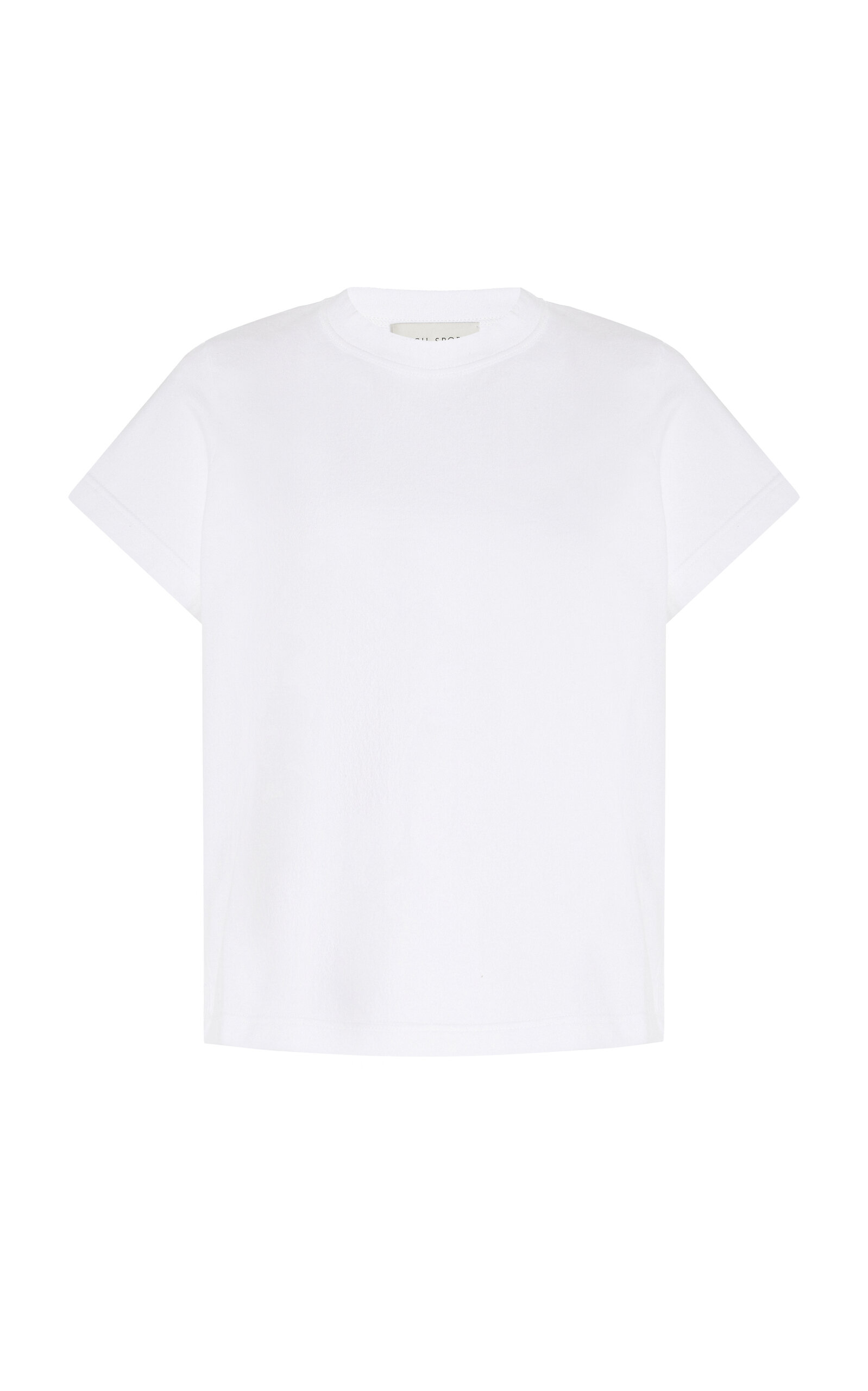 Shop High Sport Raff Cotton-blend Knit T-shirt In White