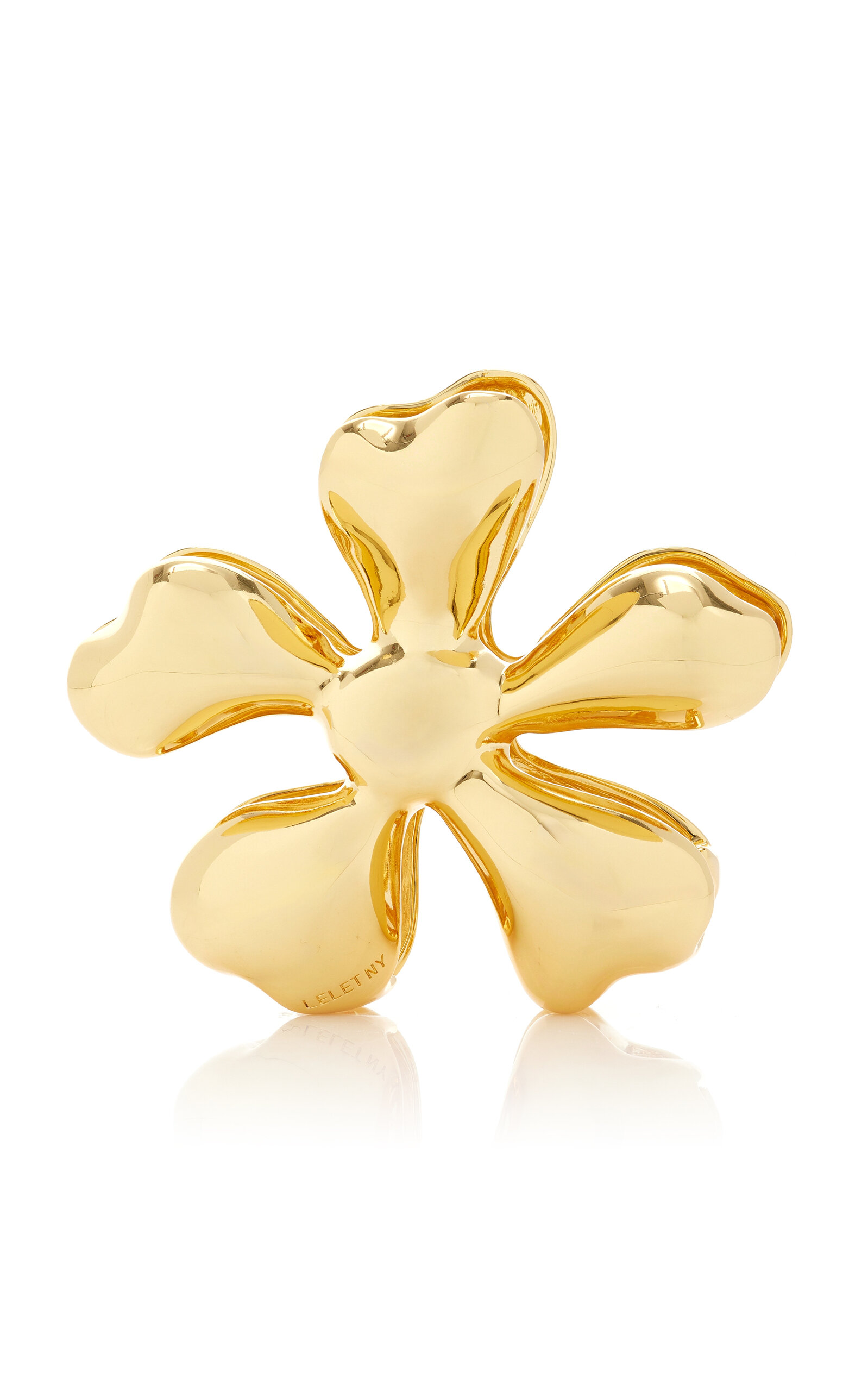 Lelet Ny Floral Metal Claw Clip In Gold