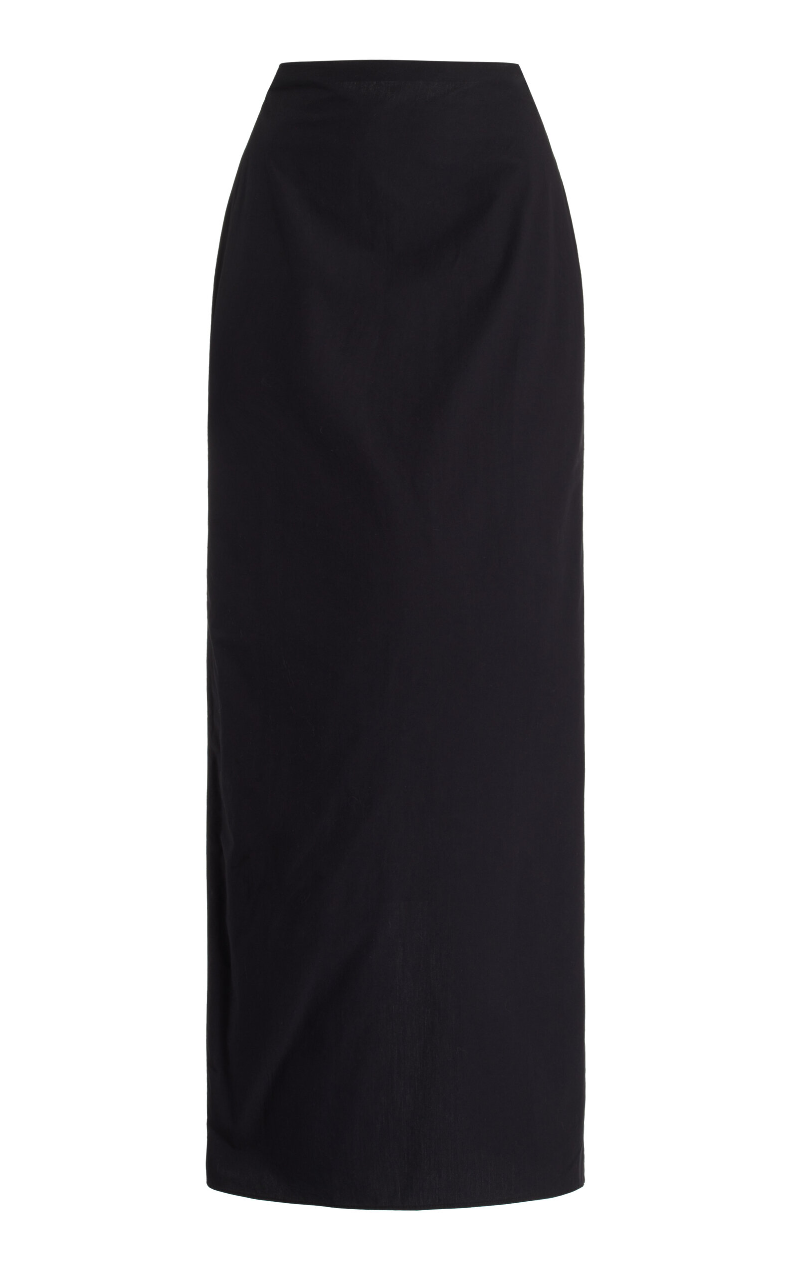 Cotton Maxi Column Skirt