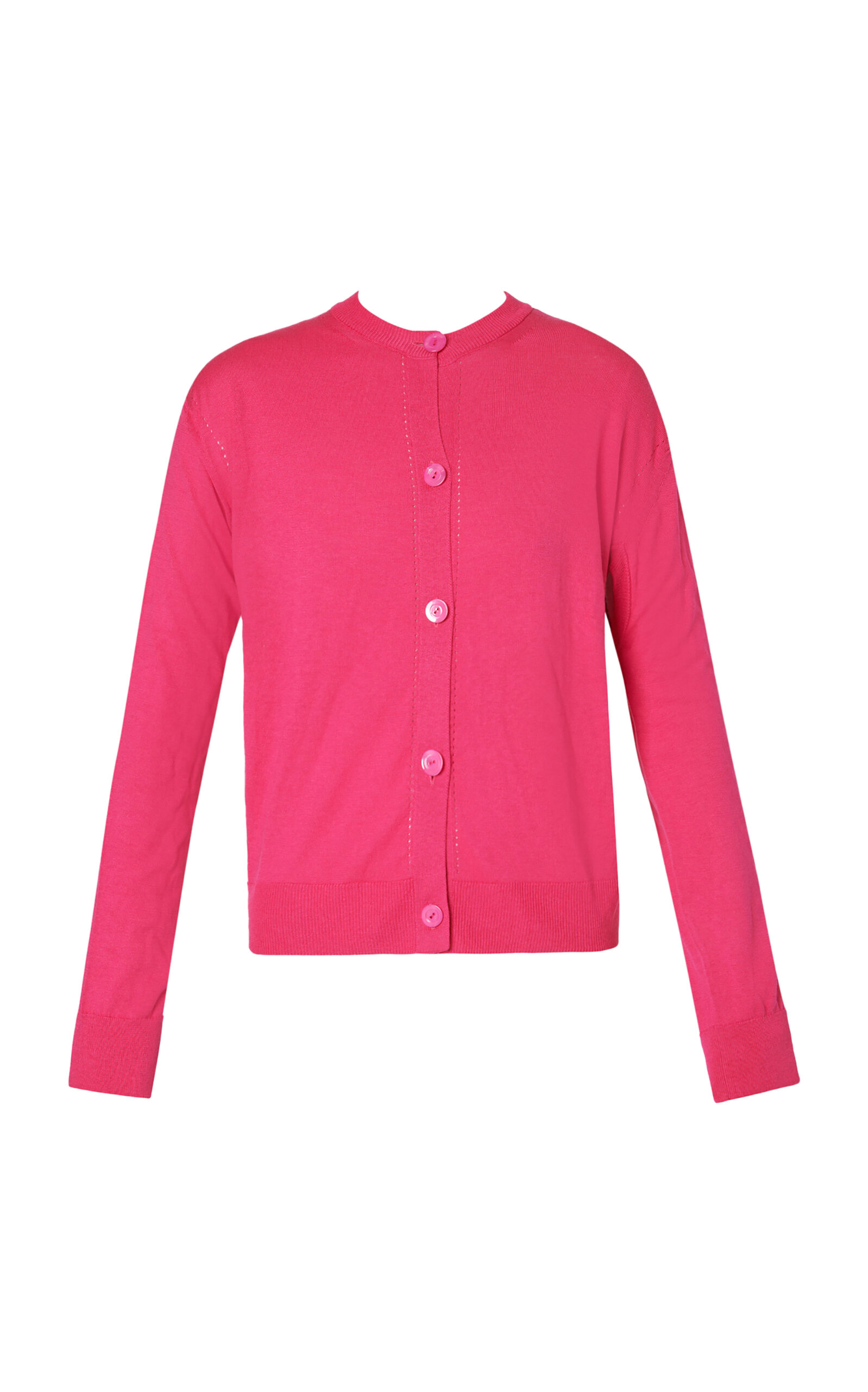 Erdem Knit Cotton-silk Cardigan In Pink