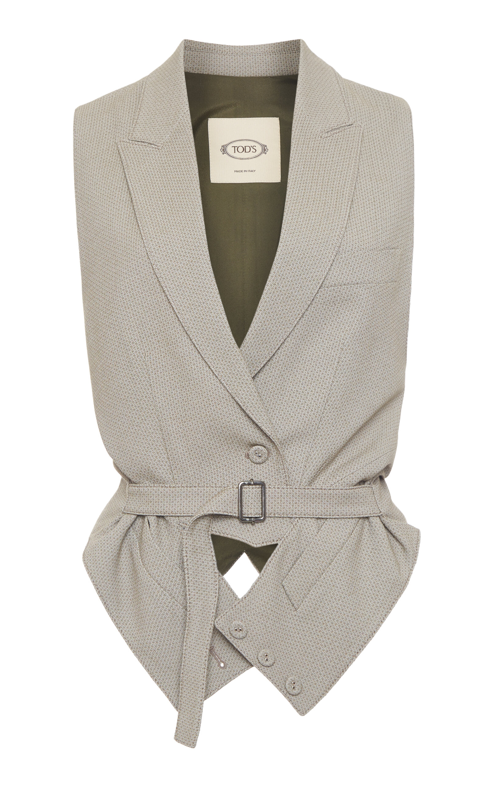 Tod's Tailored Vest In Grey