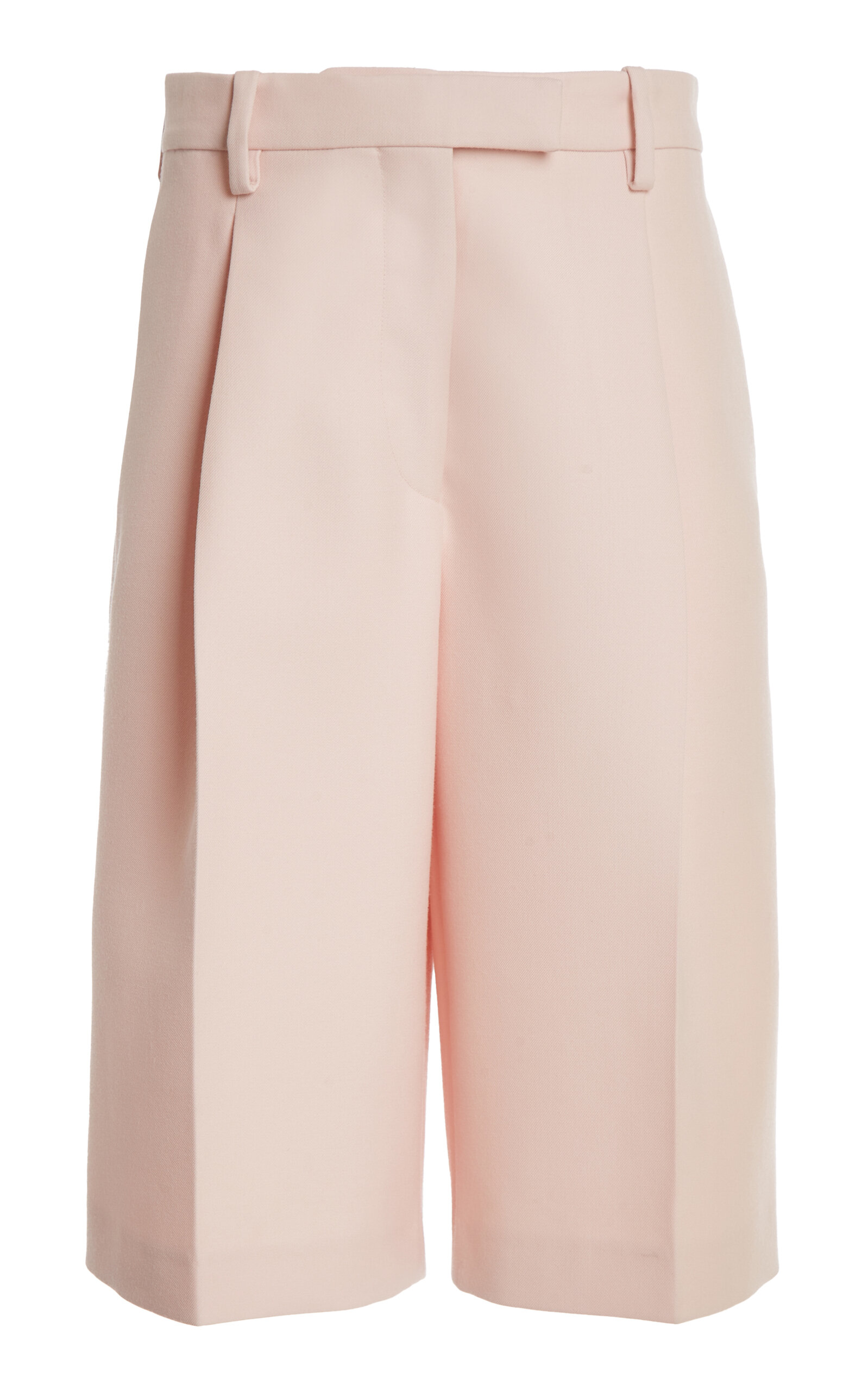 Jil Sander Tailored Wool Shorts In Pink