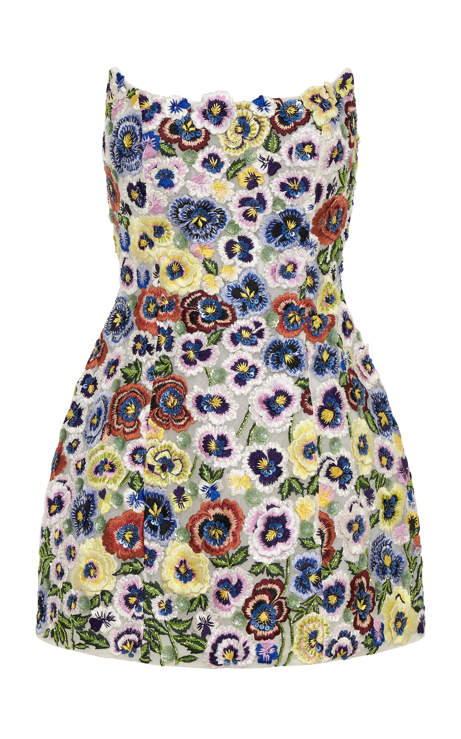 Rachel Gilbert Camden Embellished Mini Dress In Multi