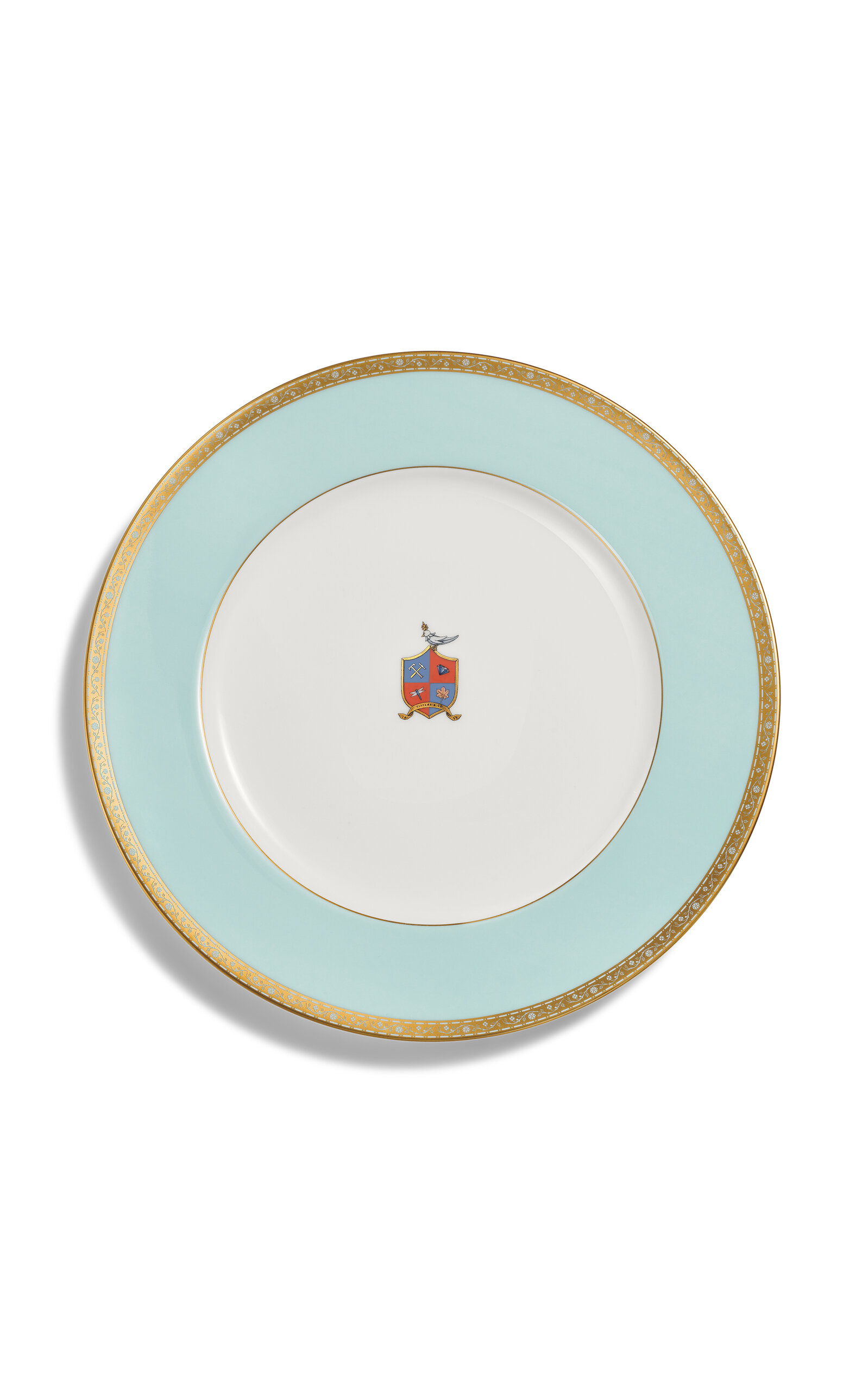 Tiffany & Co. Crest Bone China Dinner Plate - Blue