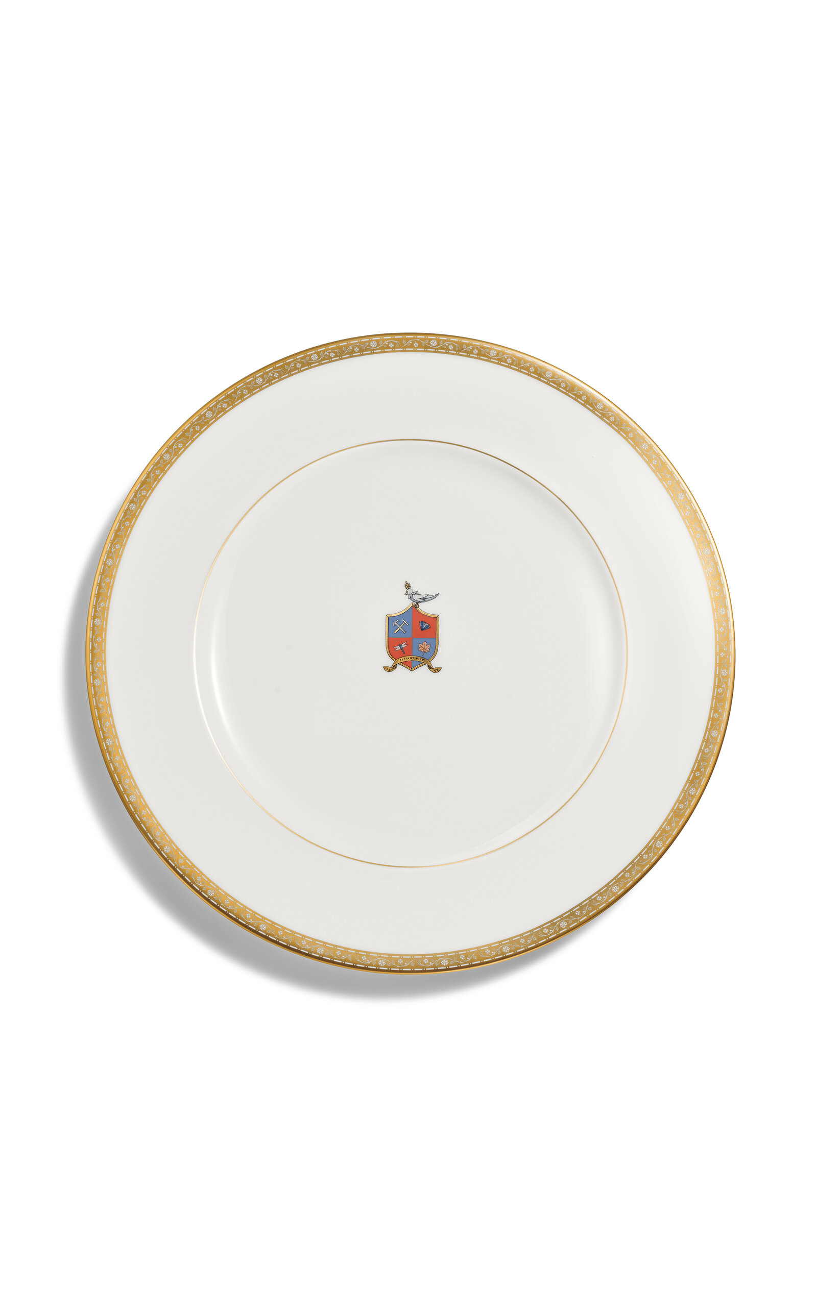 Tiffany & Co. Crest Bone China Dinner Plate - White
