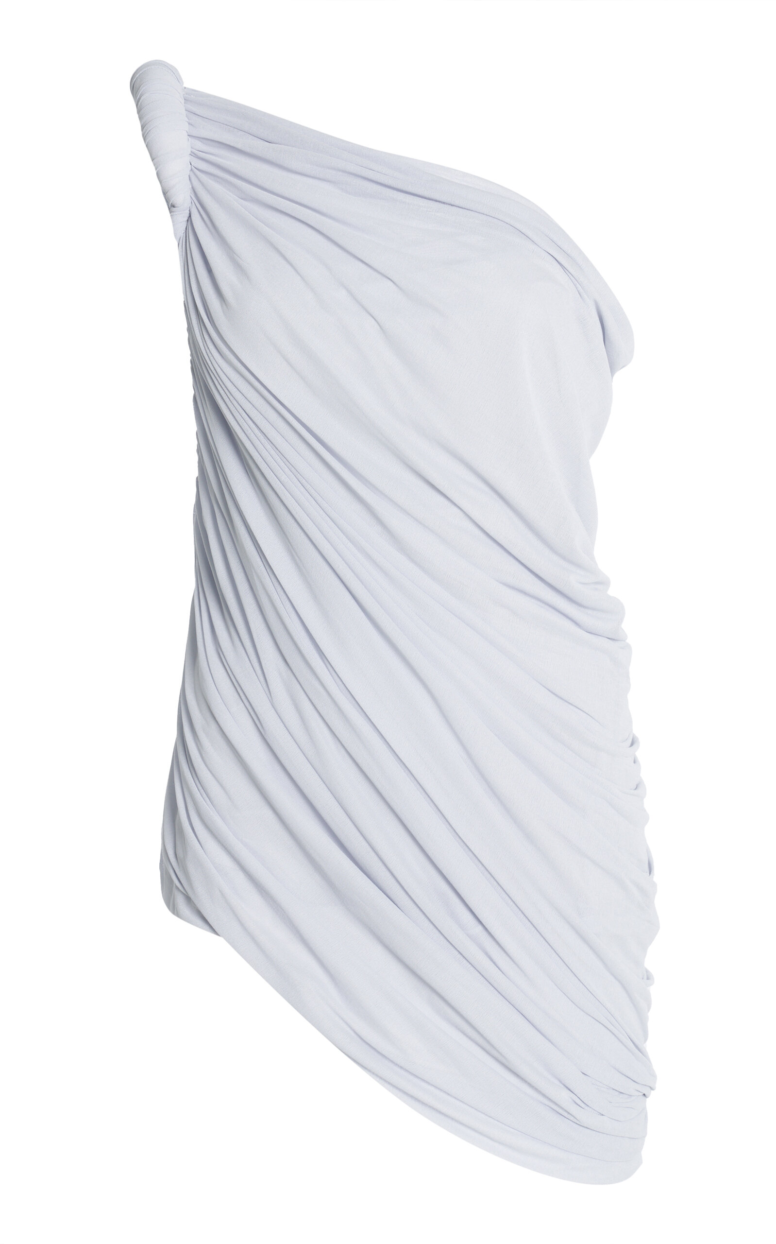 Del Core One-Shoulder Draped Knit Top