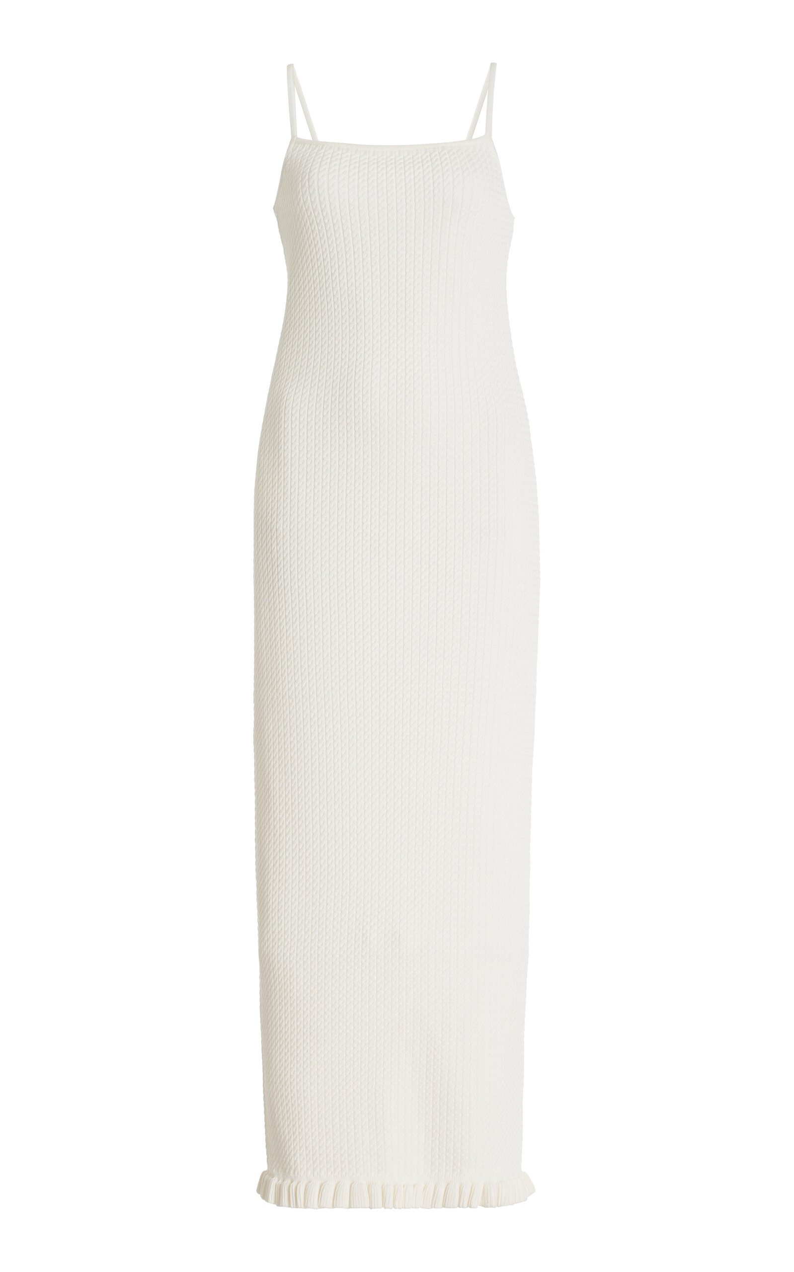 Shop Posse Iris Square Neck Maxi Dress In Ivory