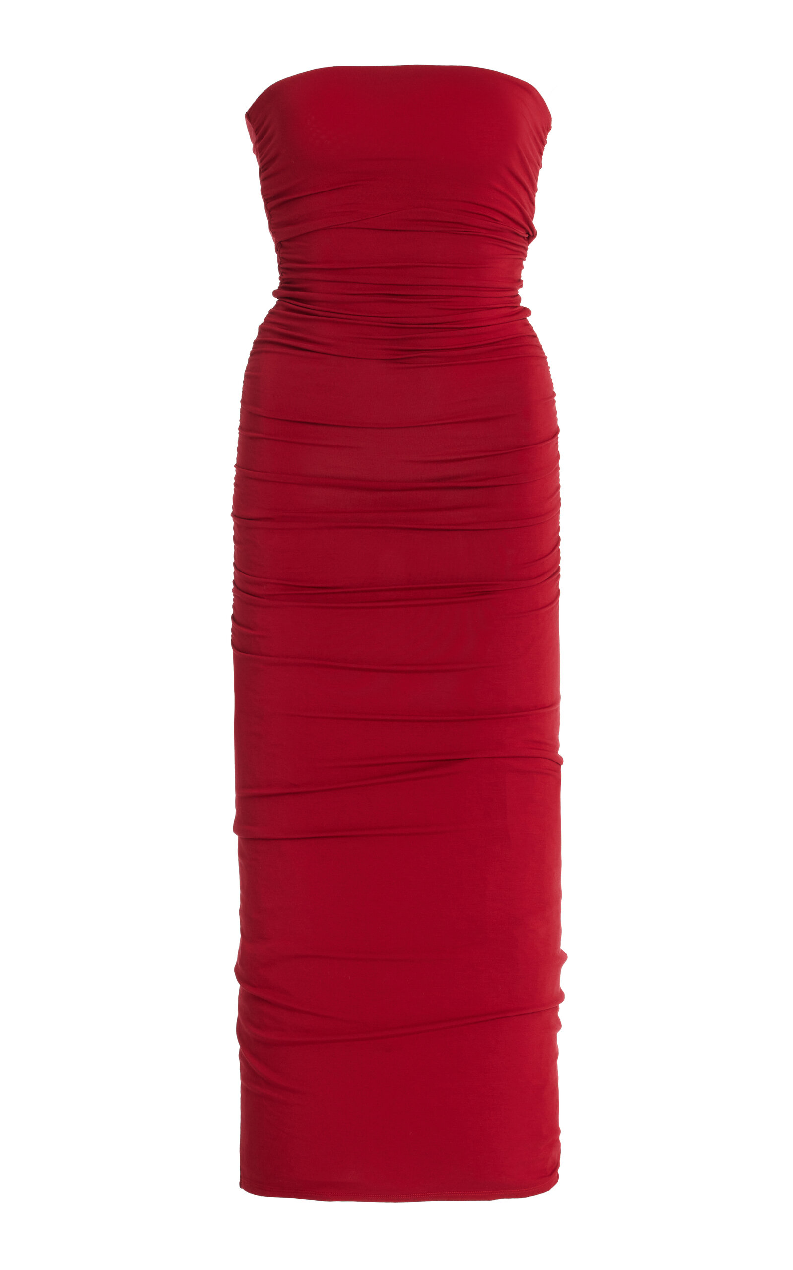 POSSE EXCLUSIVE ISABELA STRAPLESS JERSEY MAXI DRESS