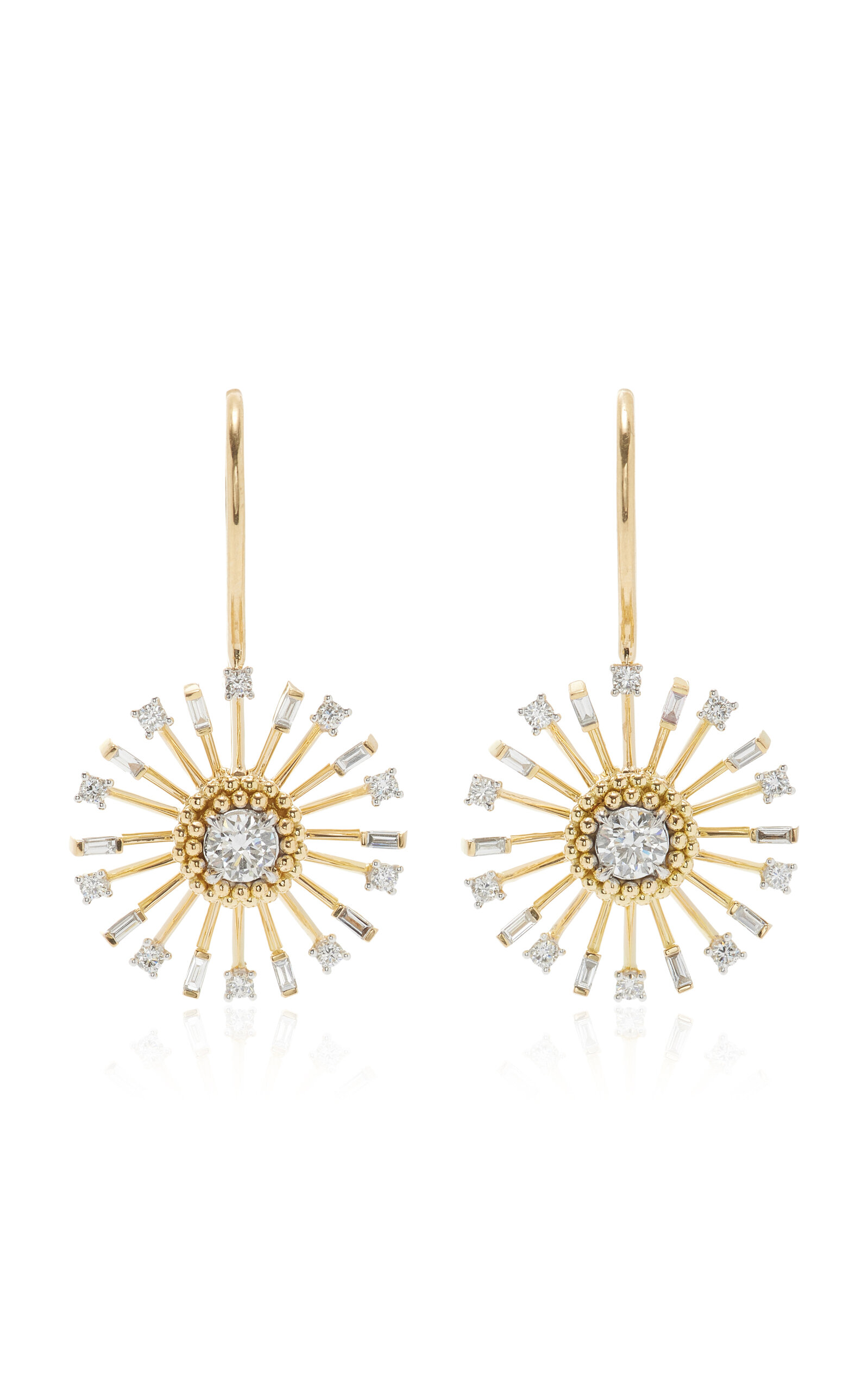 Sunlight 18K Yellow Gold Diamond Earrings