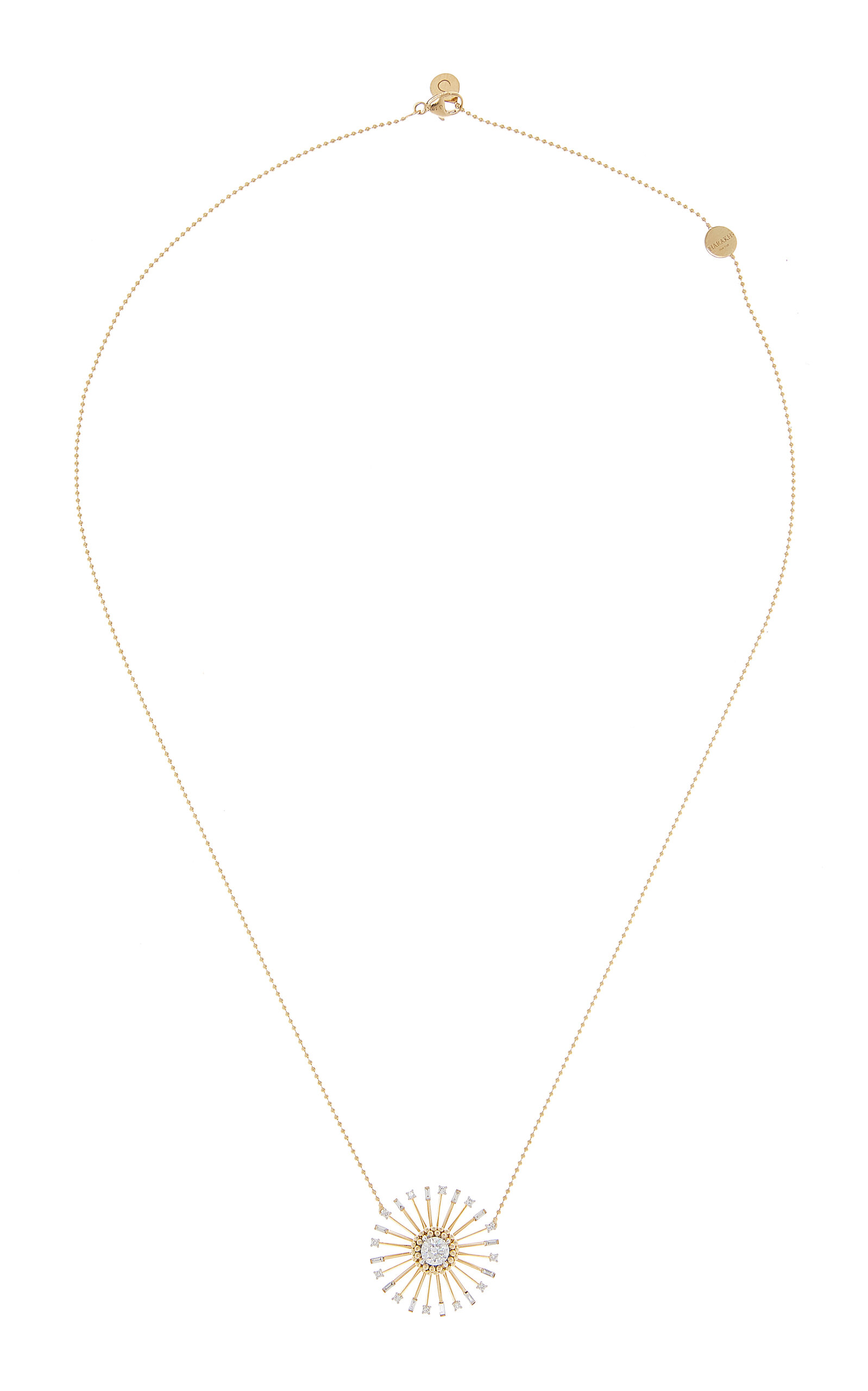Sunlight 18K Yellow Gold Diamond Pendant Necklace