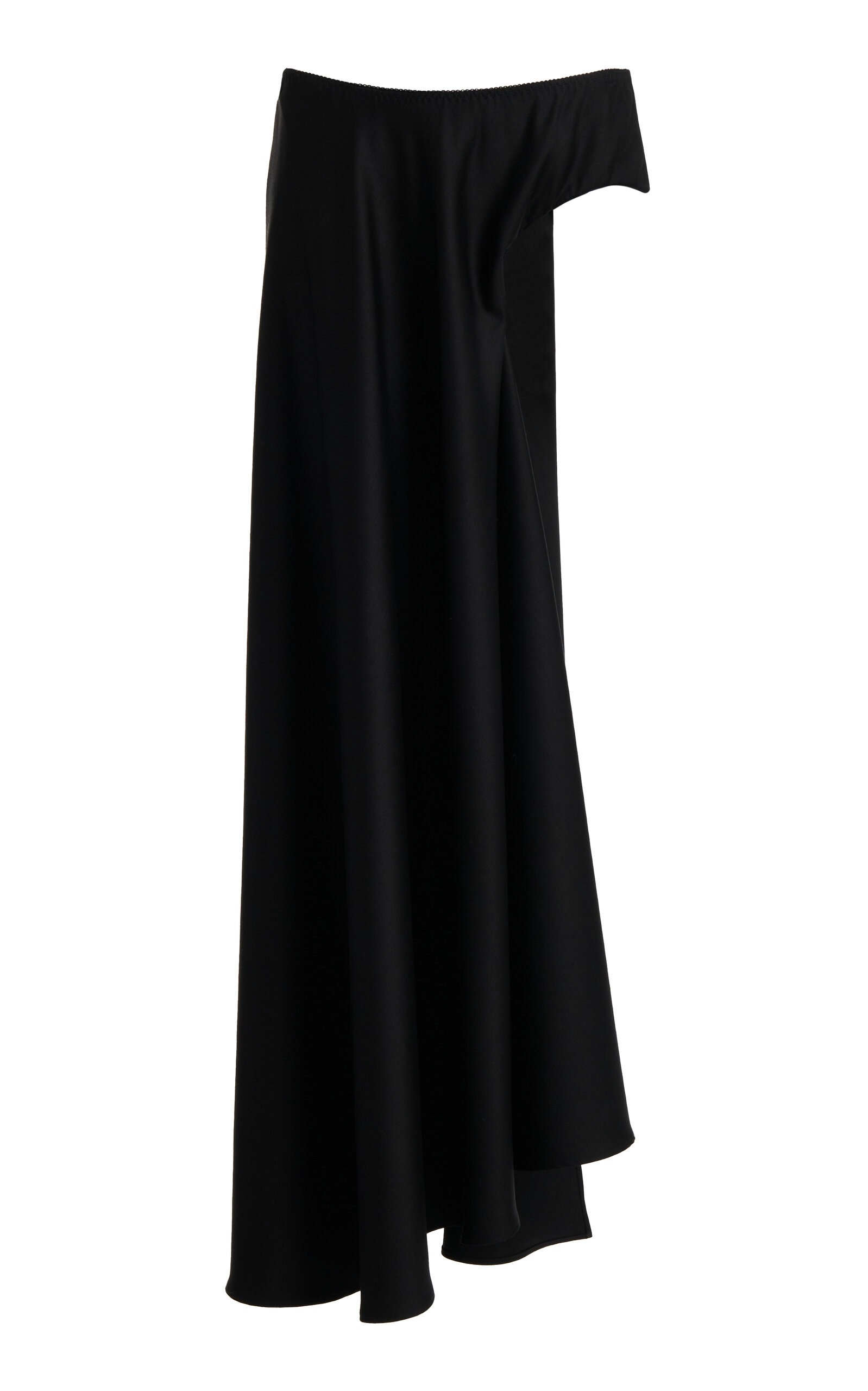 Christopher Esber Talus Mono-tailored Wool Midi Skirt In Black