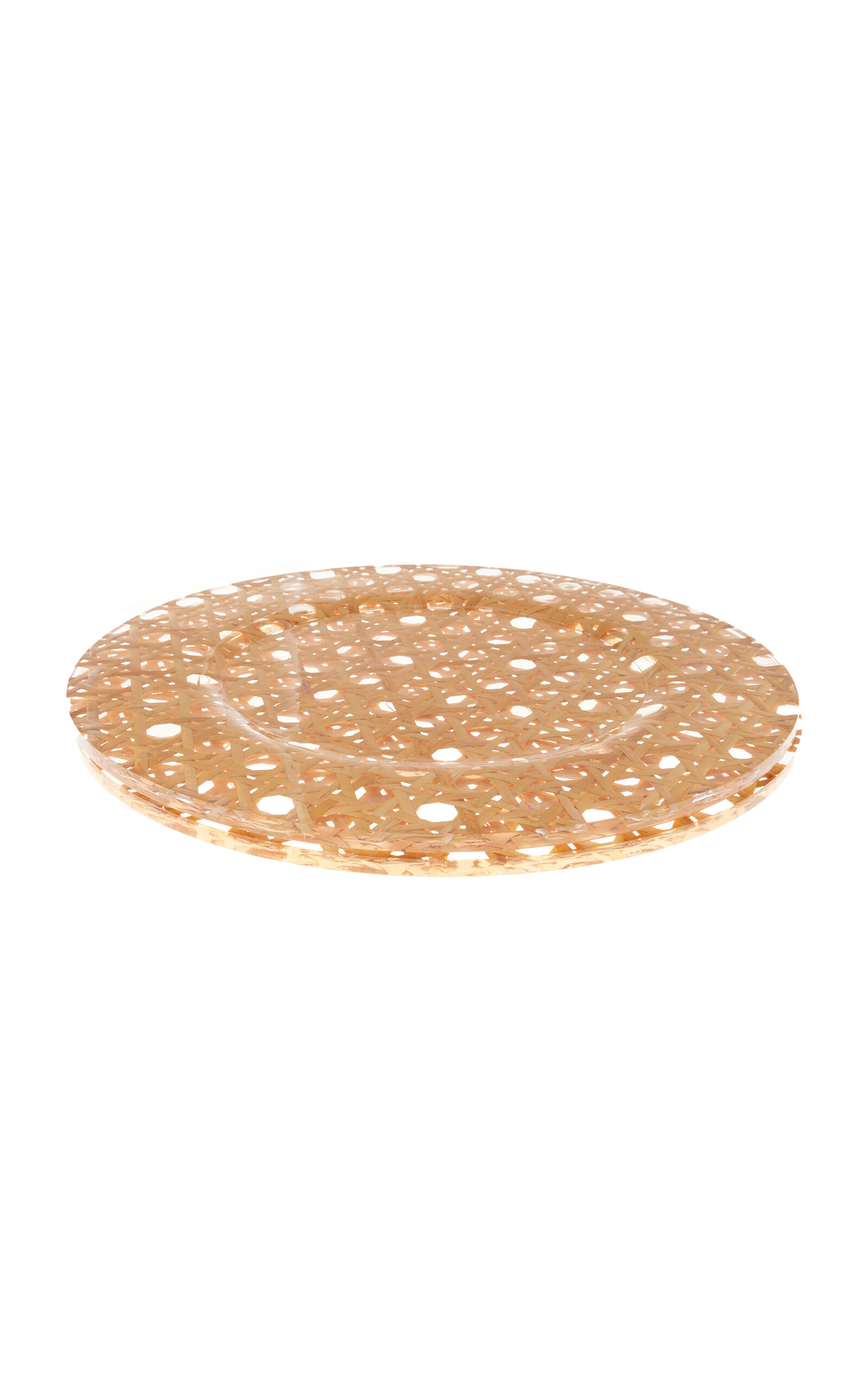 MODA DOMUS SET-OF-TWO WICKER PLACEMATS