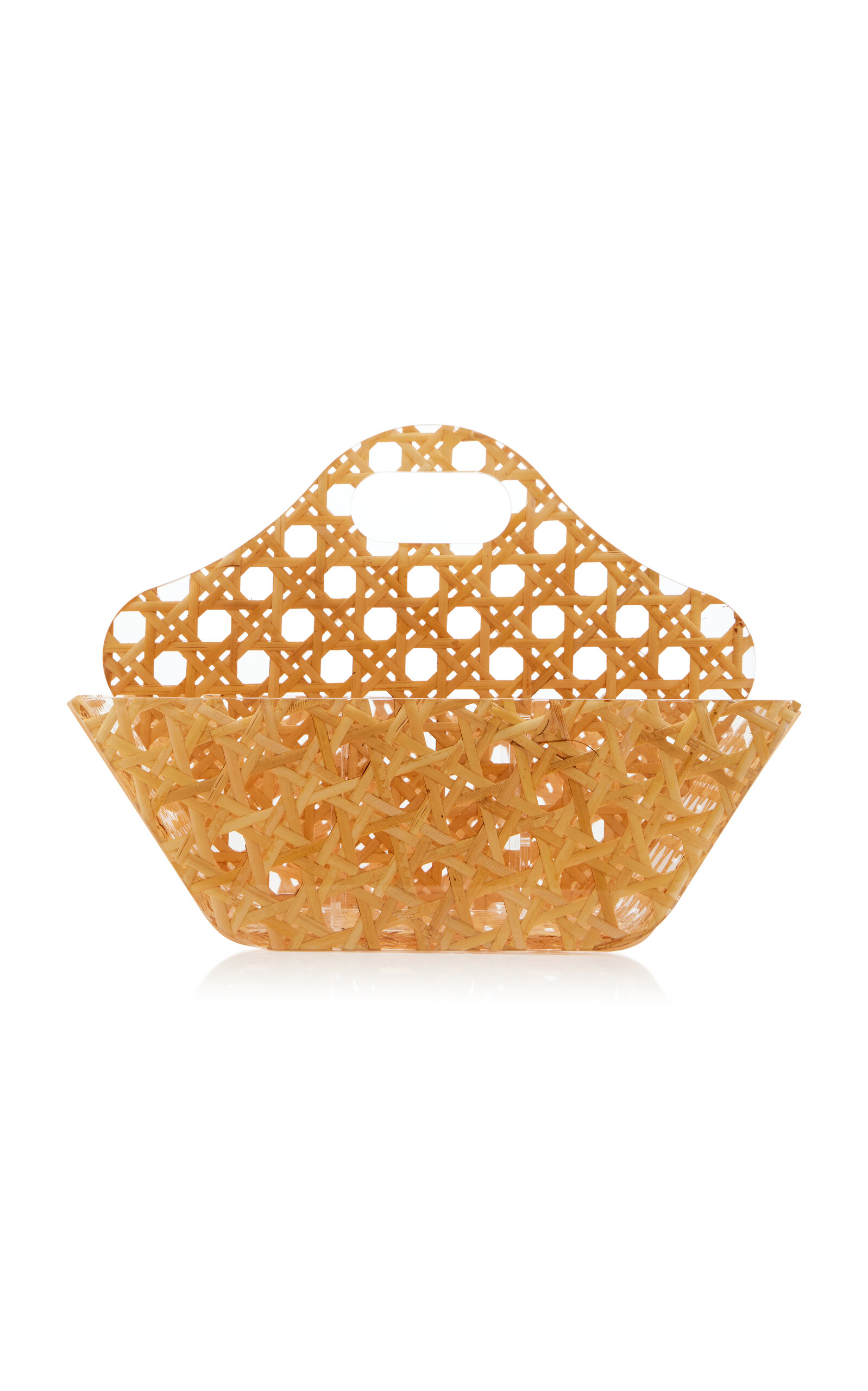 Shop Moda Domus Small Wicker Cutlery Box In Neutral