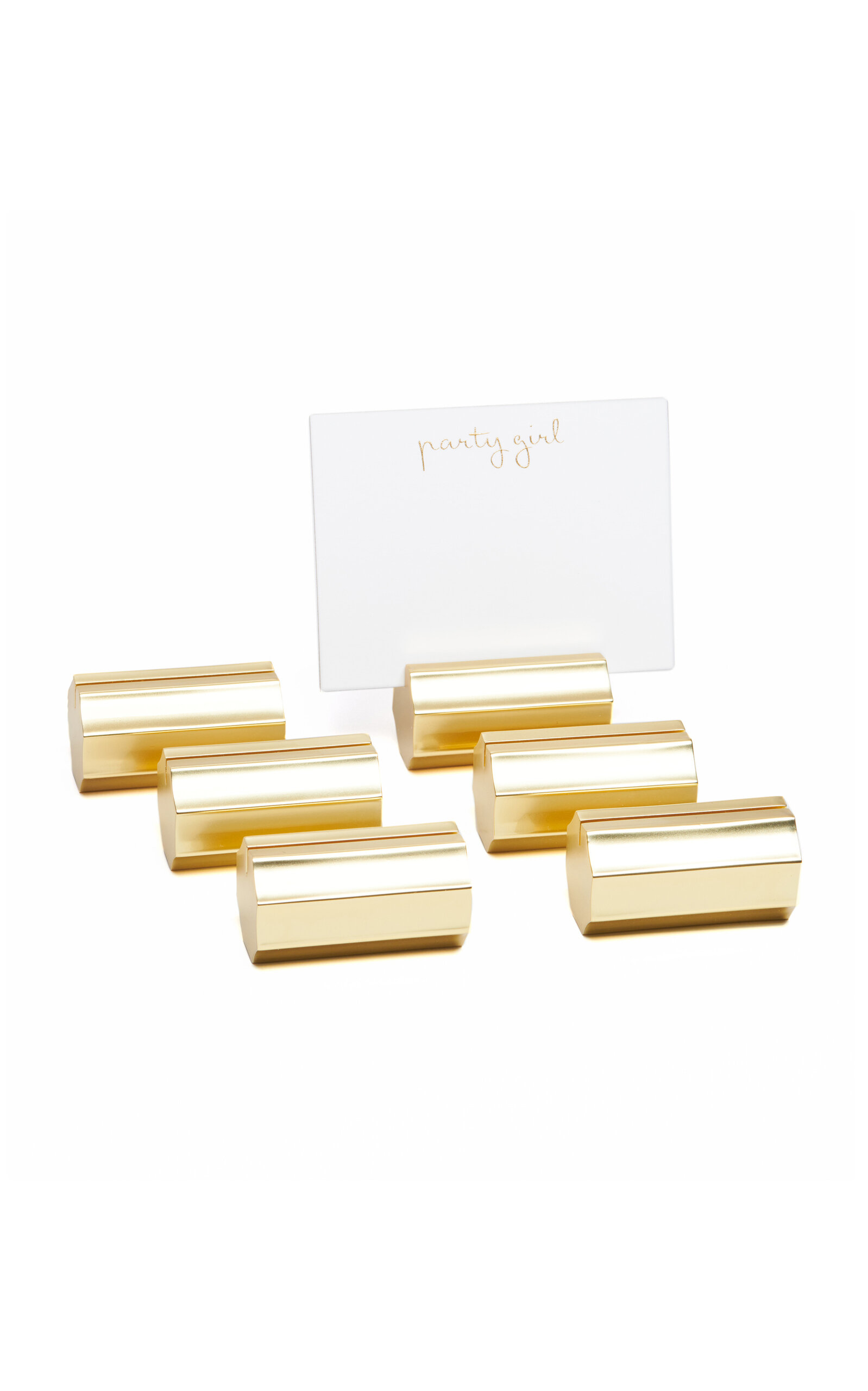 Dear Annabelle Stella Set-of-six Gold-tone Placecard Holders