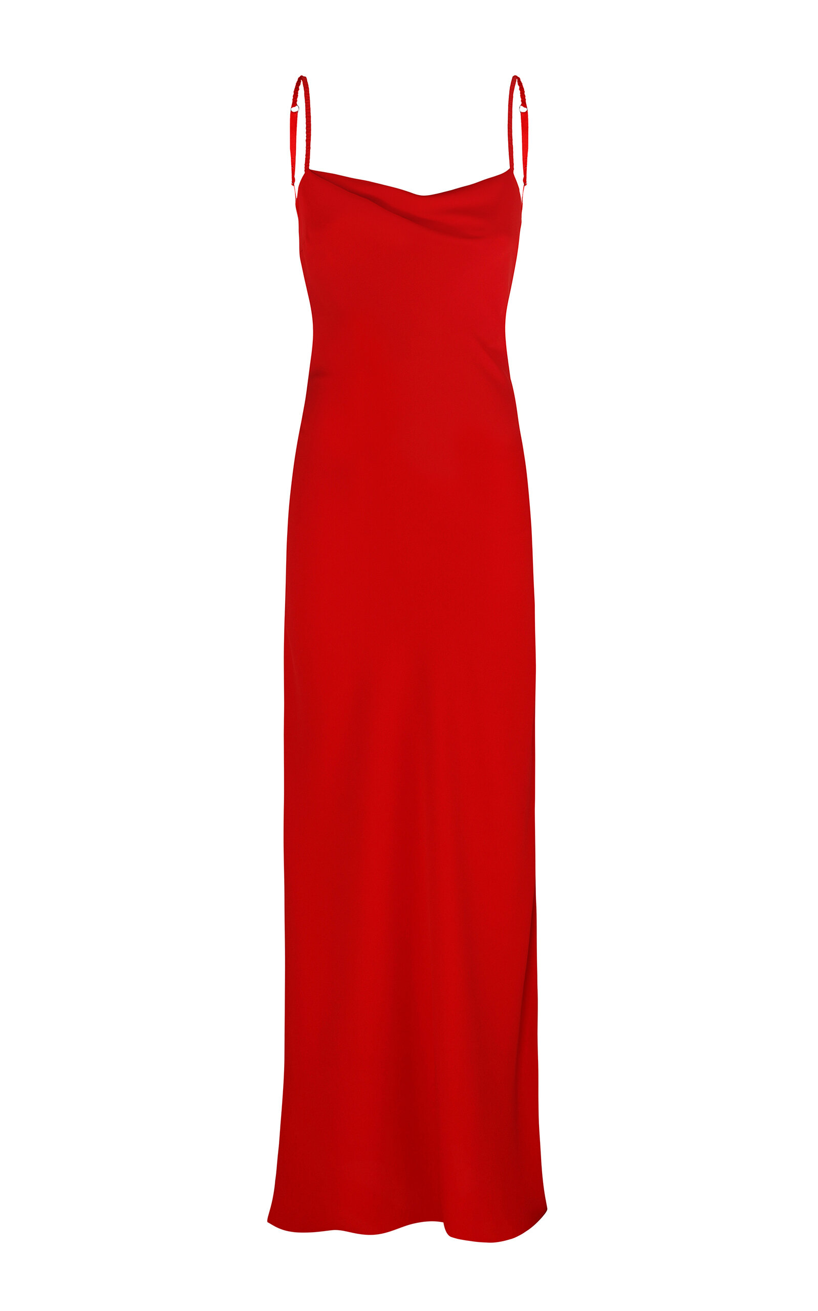 Anna October Yelena Open Back Maxi Dress In Red