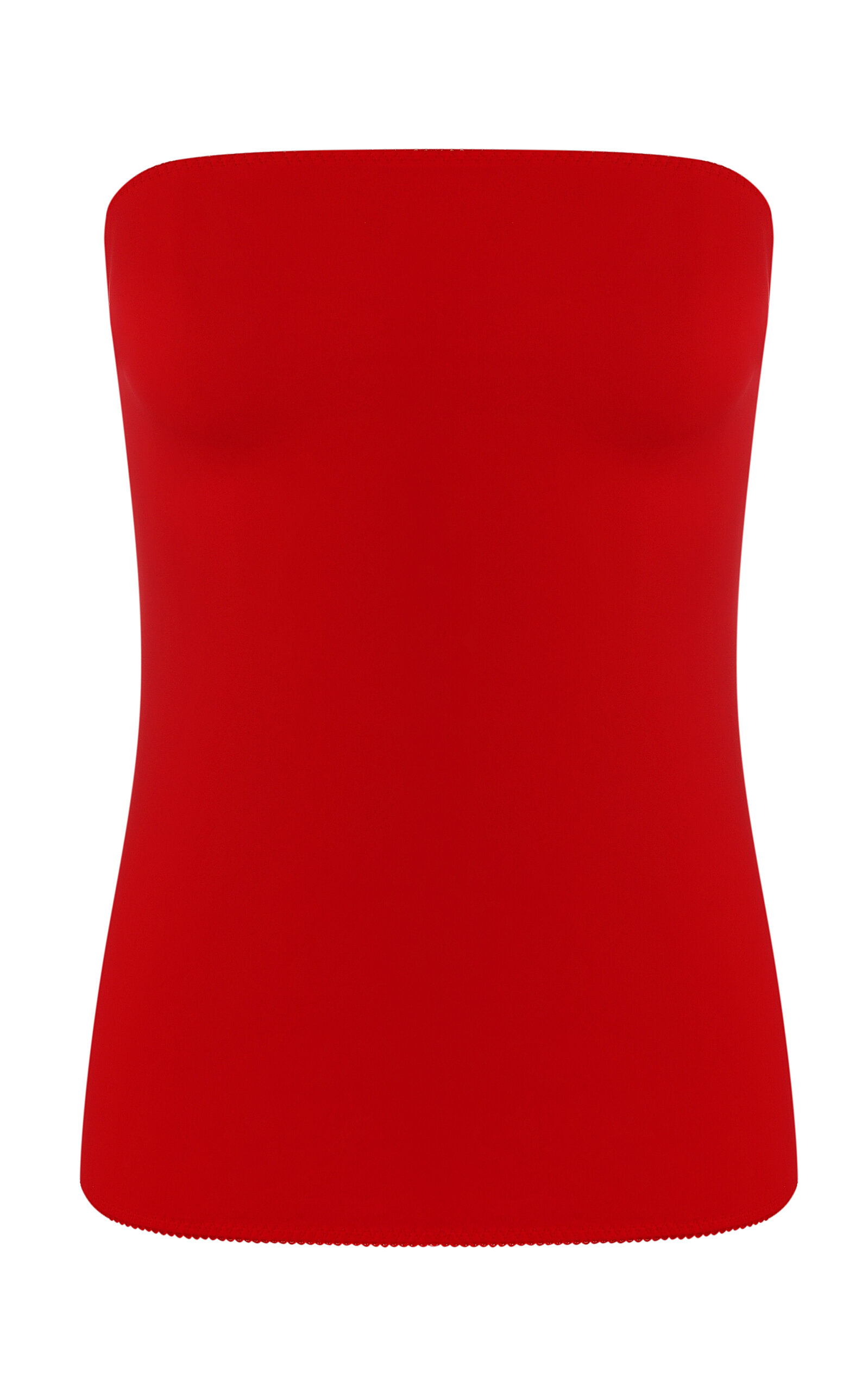 Anna October Virginia Strapless Top In Red