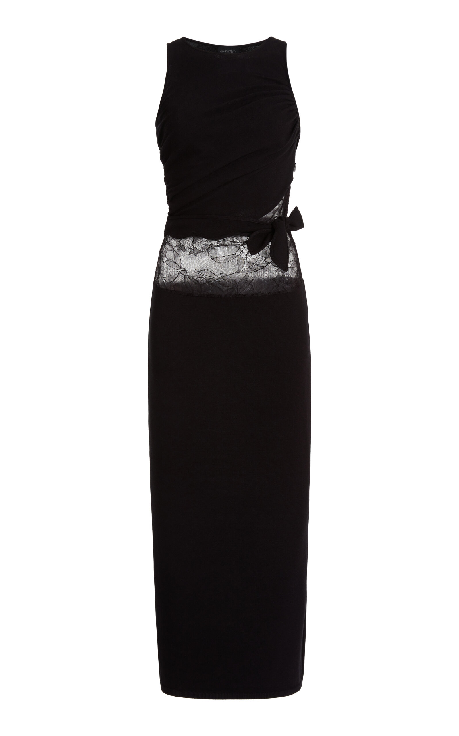 Giambattista Valli Lace-detailed Midi Dress In Black
