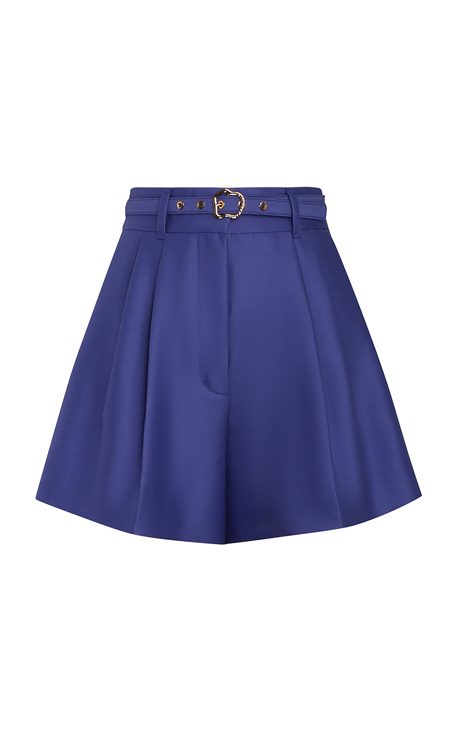 Zimmermann Natura Pleated Shorts In Blue