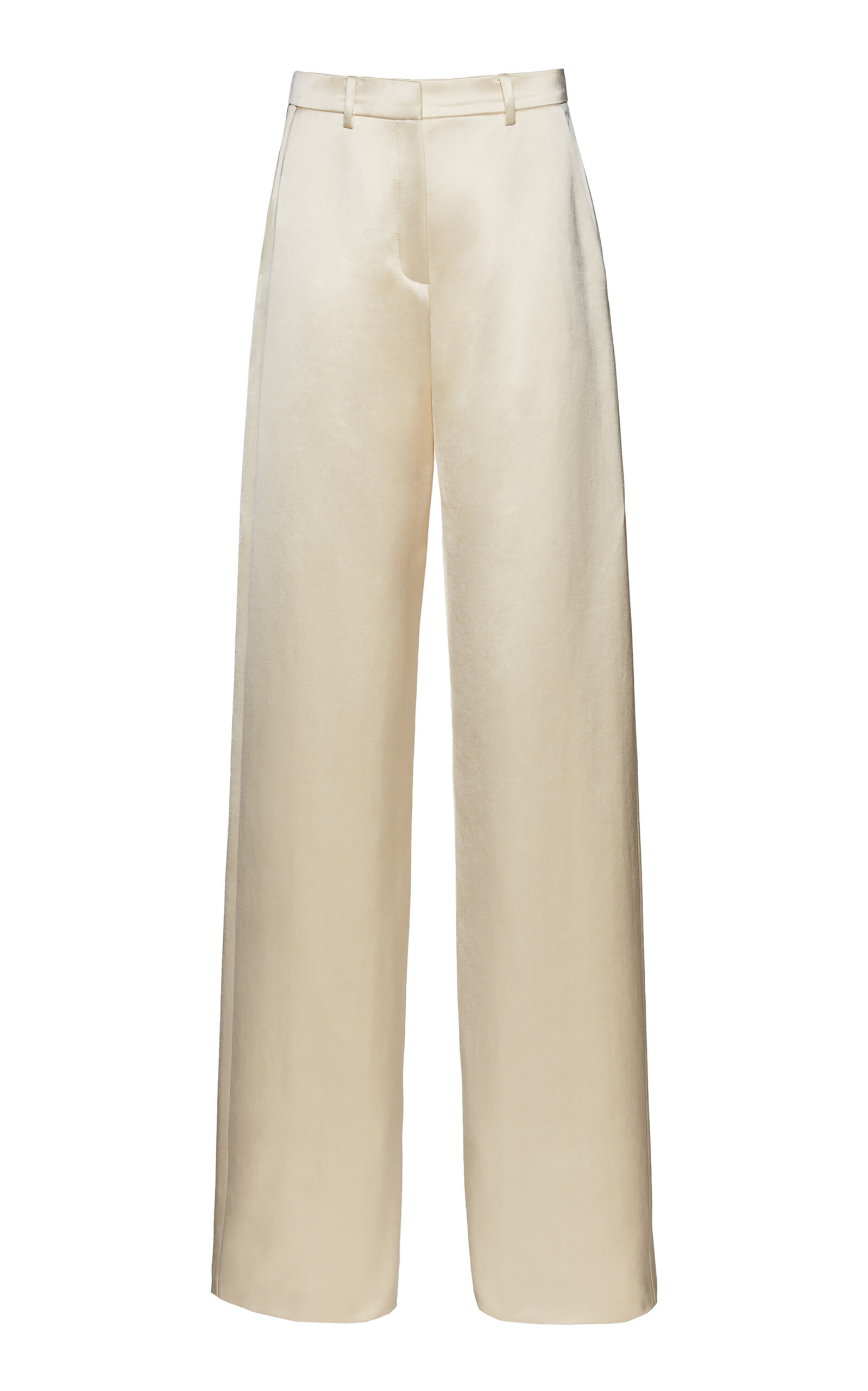 MAGDA BUTRYM TAILORED SATIN WIDE-LEG PANTS