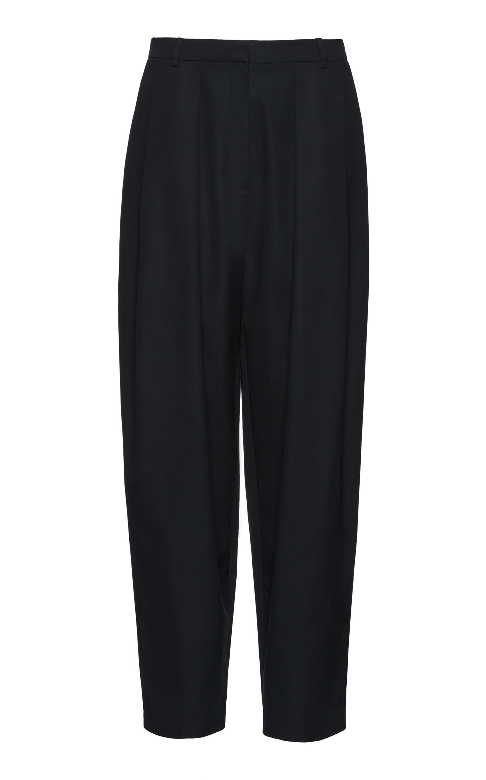 Magda Butrym Tapered Cotton Pants In Black