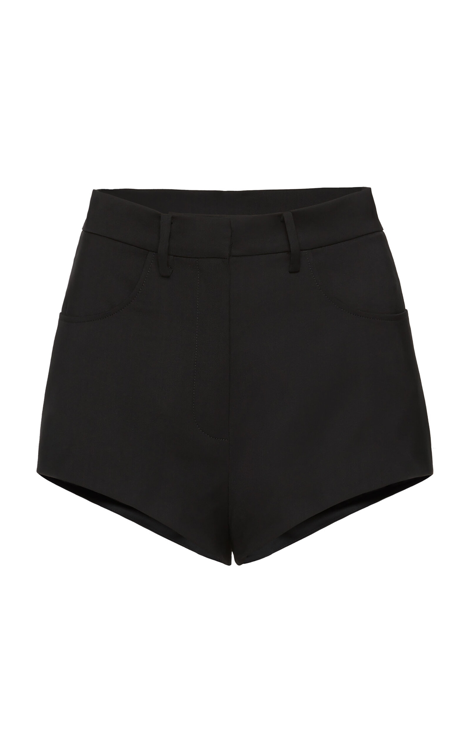 Magda Butrym Tailored Silk Shorts In Black