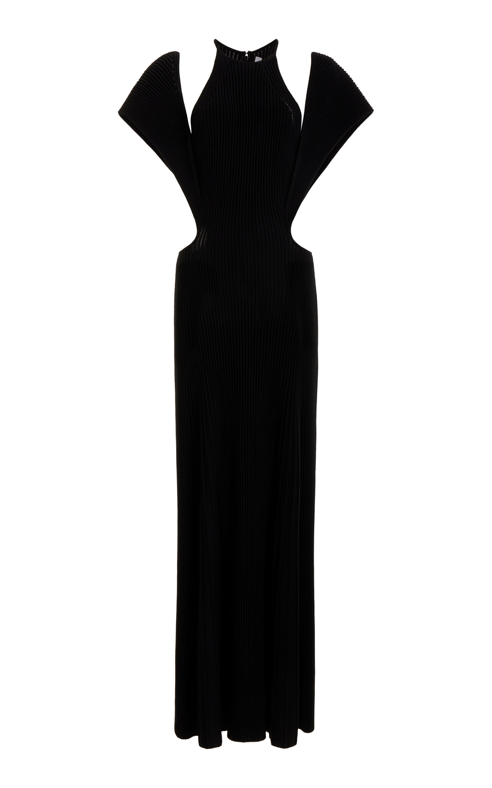 Chloé Abito Maxi Con Dettagli Cut-out In Black
