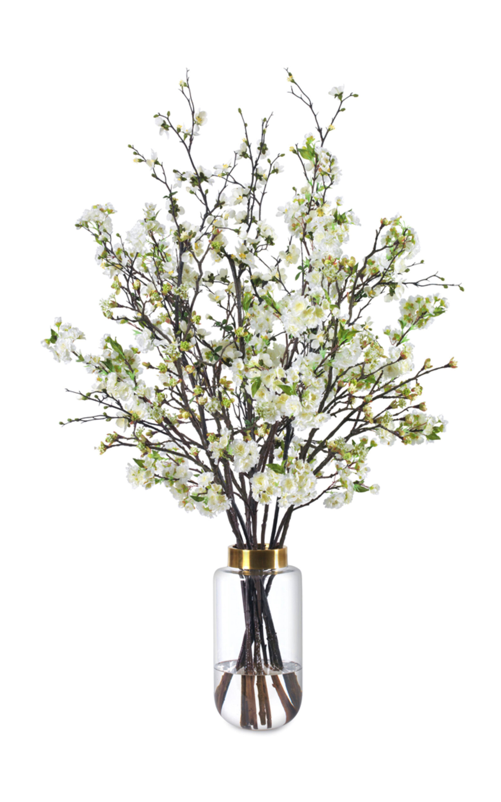 Diane James Designs Quince and Cherry Blossom Bouquet - White
