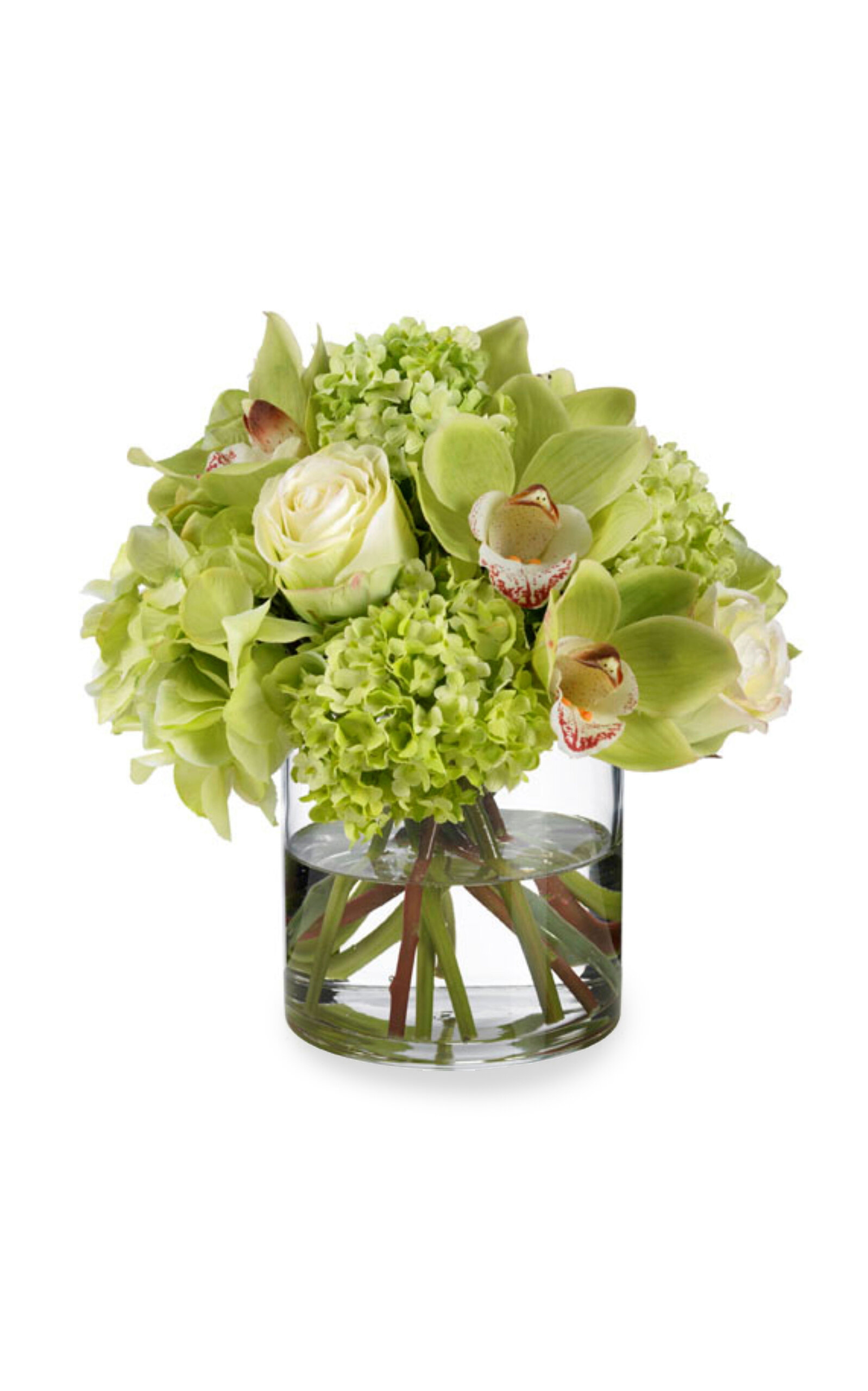 Diane James Designs Green Hydrangea and Orchid Bouquet - Green