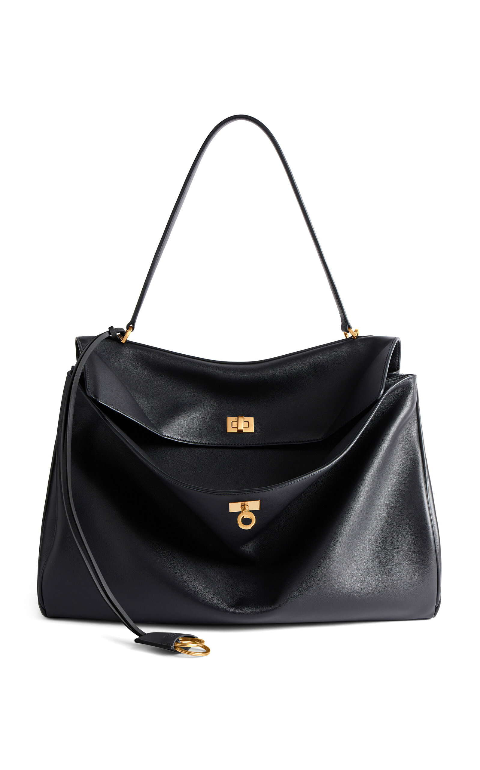 Balenciaga Rodeo Large Leather Top Handle Bag - Moda Operandi