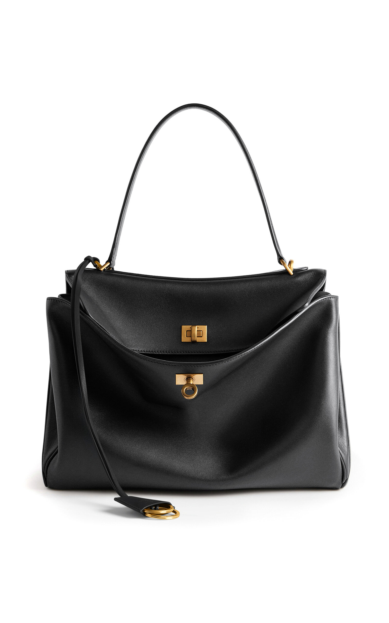 Balenciaga Rodeo Medium Leather Top Handle Bag - Moda Operandi