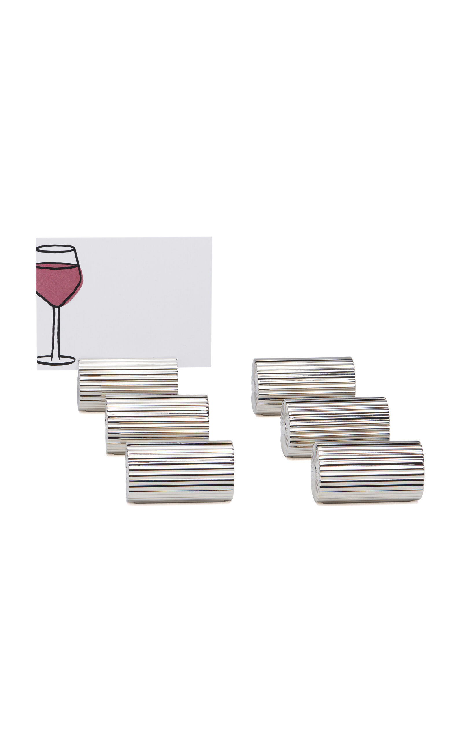 Dear Annabelle Daisy Set-of-six Placecard Holders In Silver