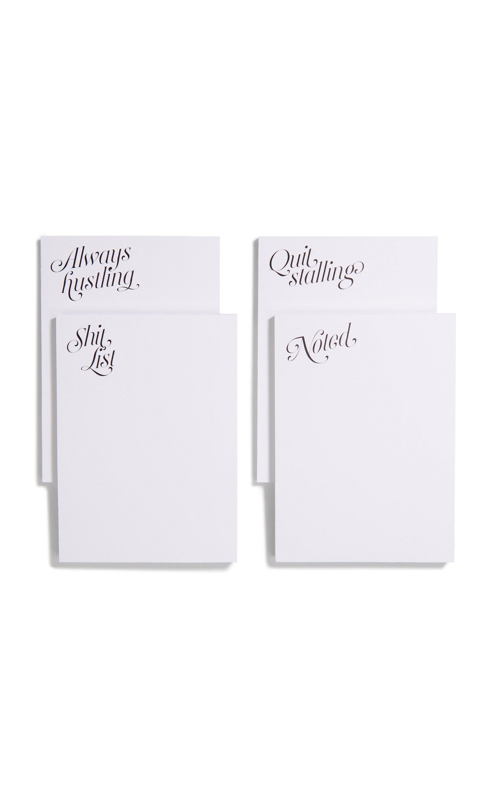 Dear Annabelle Cheeky Set-of-Four Notepads - Black