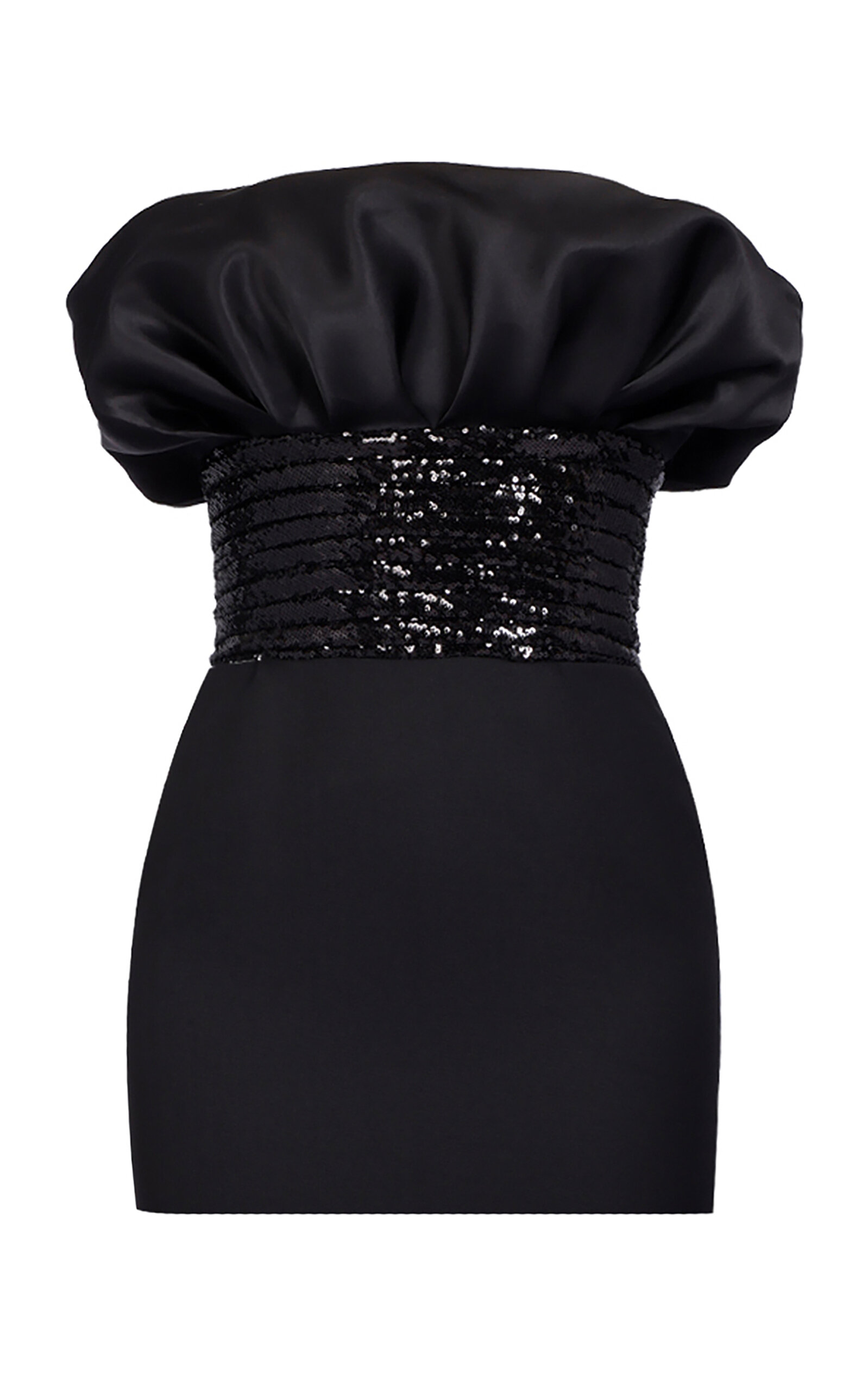 Alexandre Vauthier - Couture Edit Silk-Wool Mini Dress - Black - FR 40 - Only At Moda Operandi