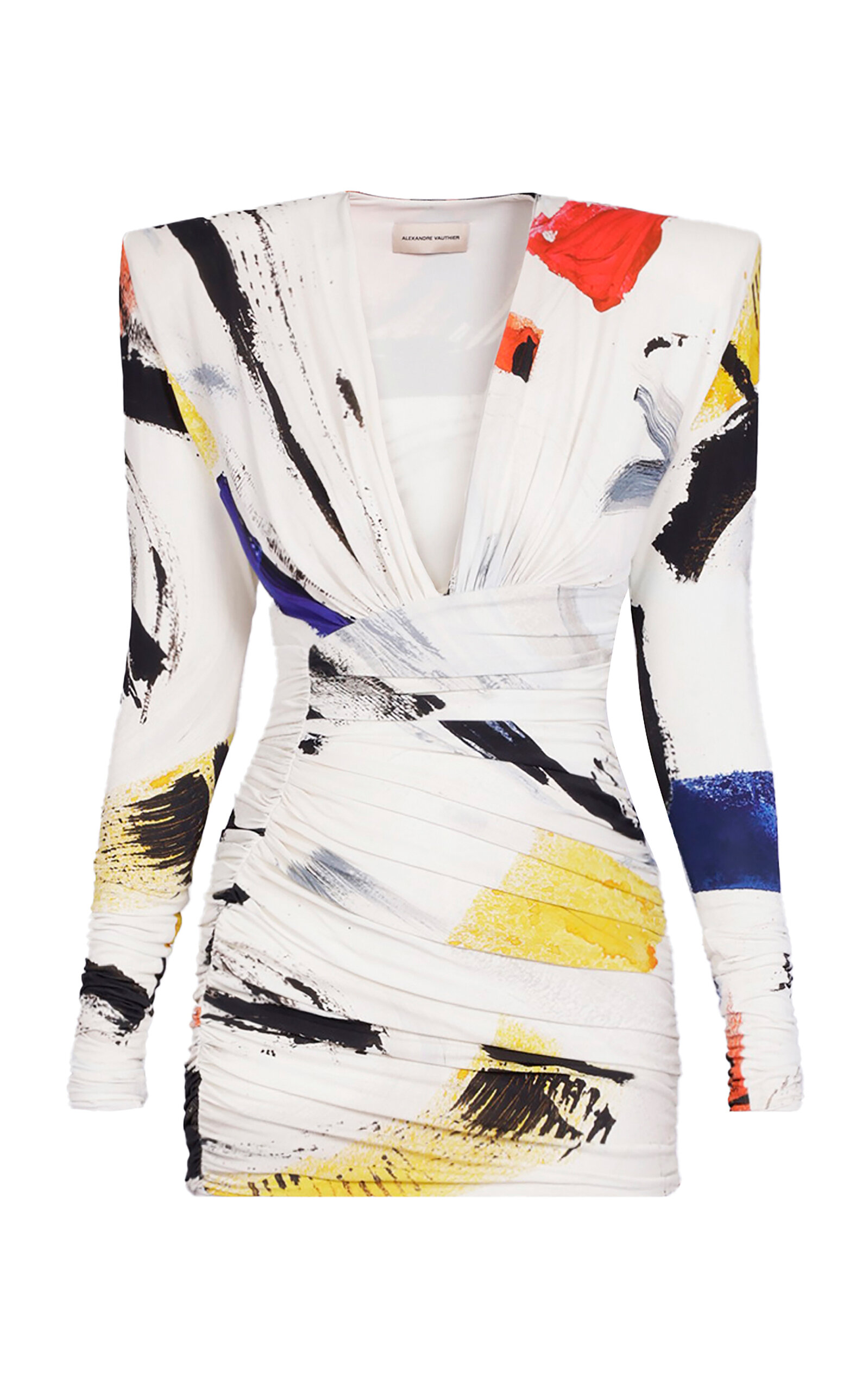 Alexandre Vauthier - Ruched Mini Dress - Print - FR 34 - Only At Moda Operandi