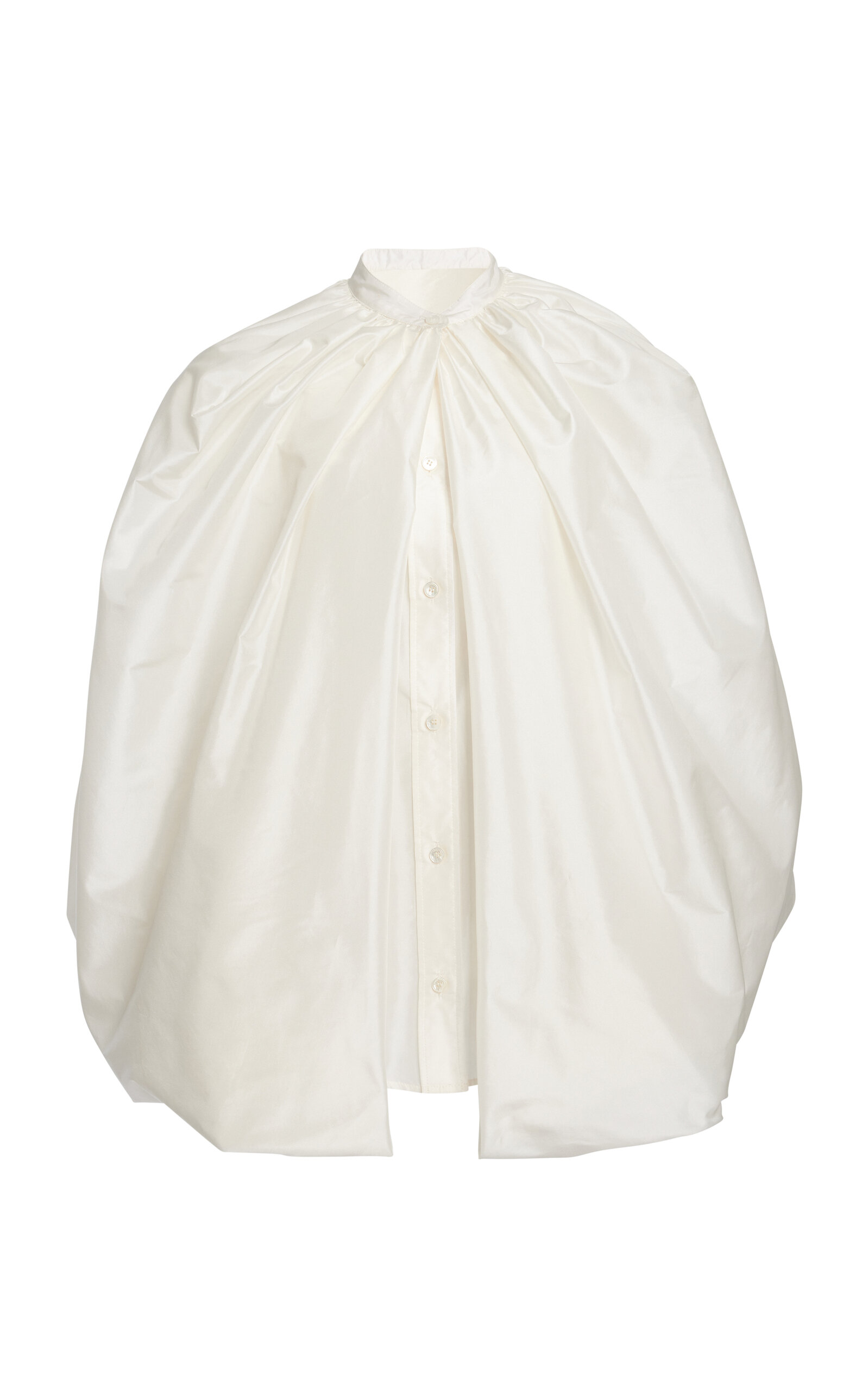 Stella Mccartney Balloon Silk Shirt In White