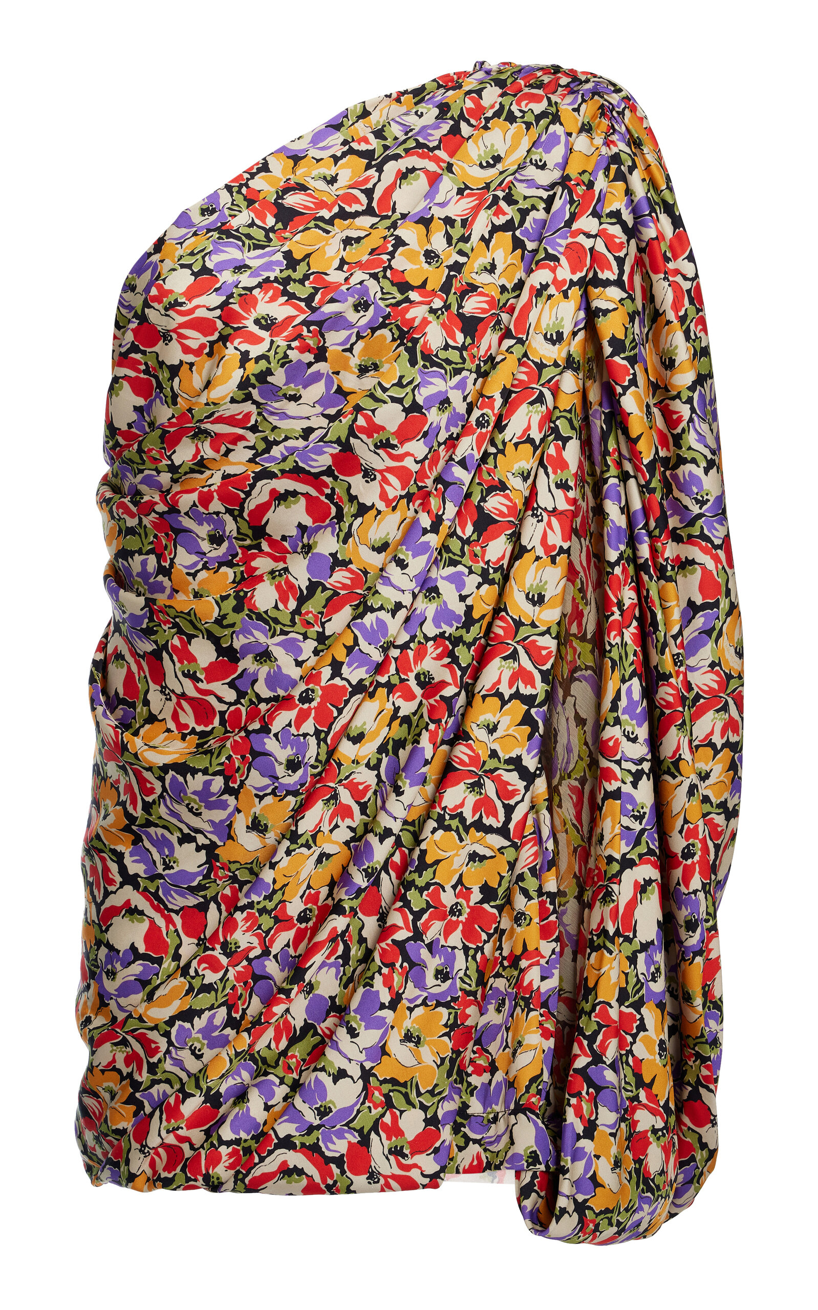 STELLA MCCARTNEY FLORAL ASYMMETRIC MINI DRESS