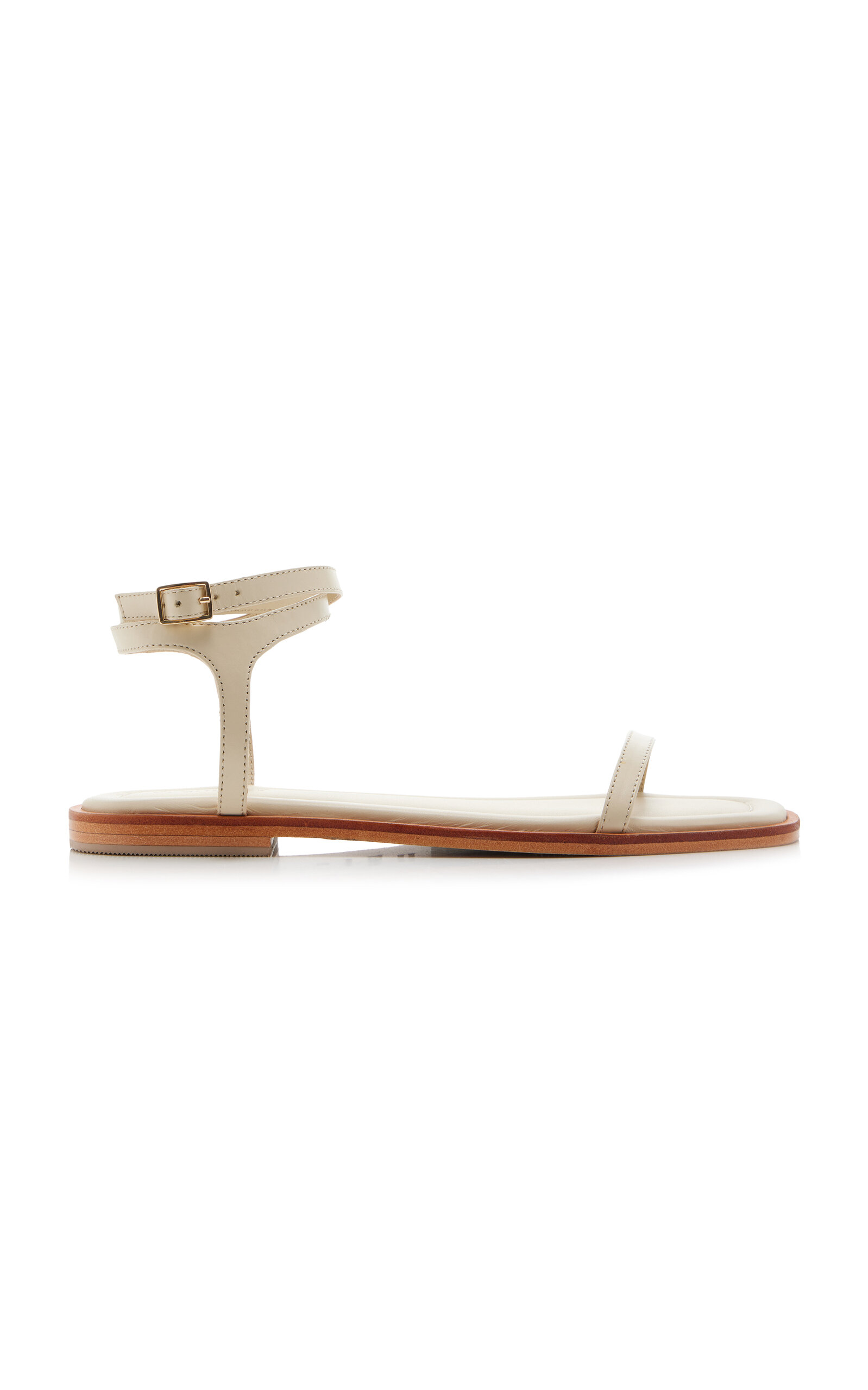 Shop A.emery Viv Leather Sandals In White