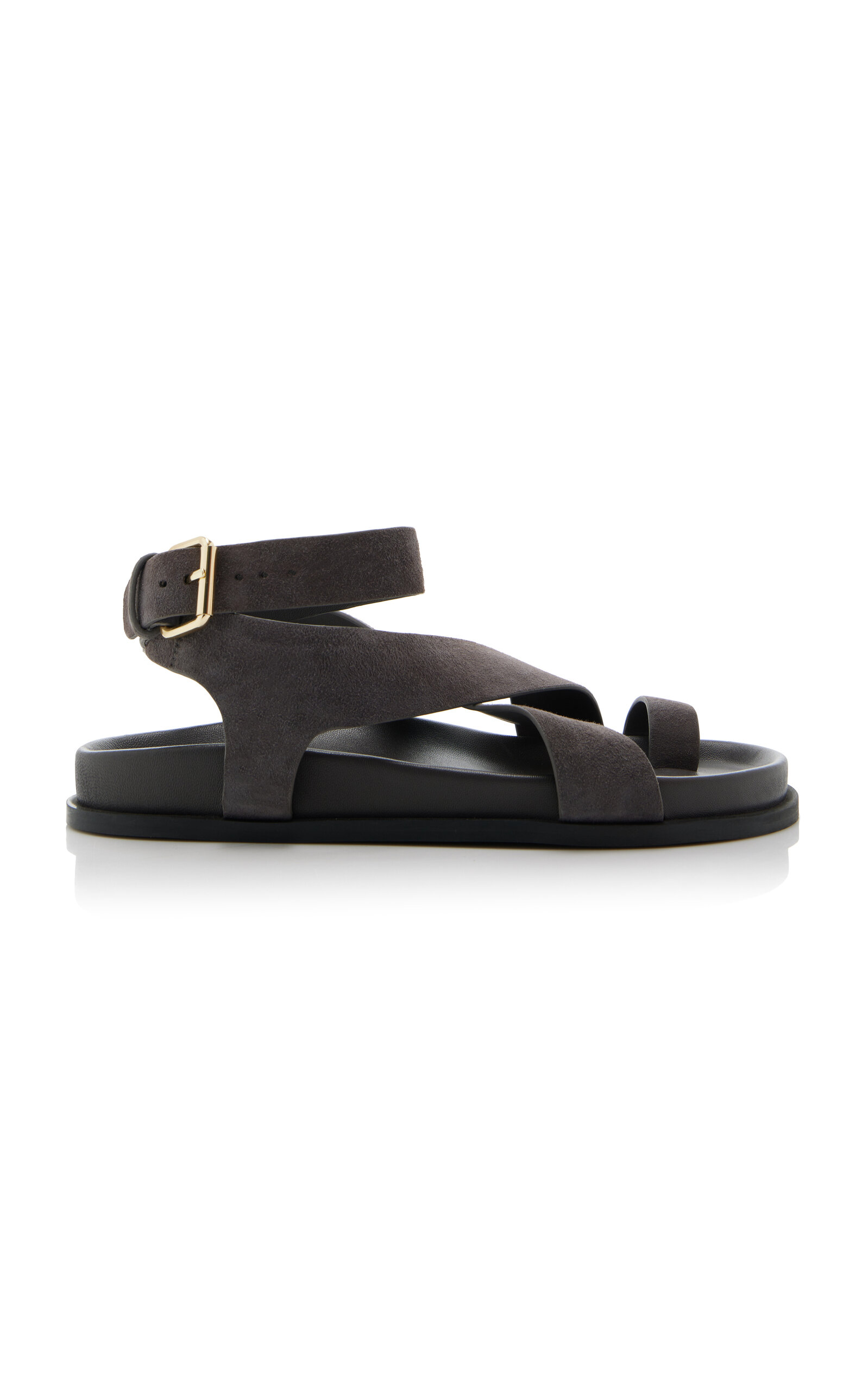 Shop A.emery Jalen Suede Sandals In Grey